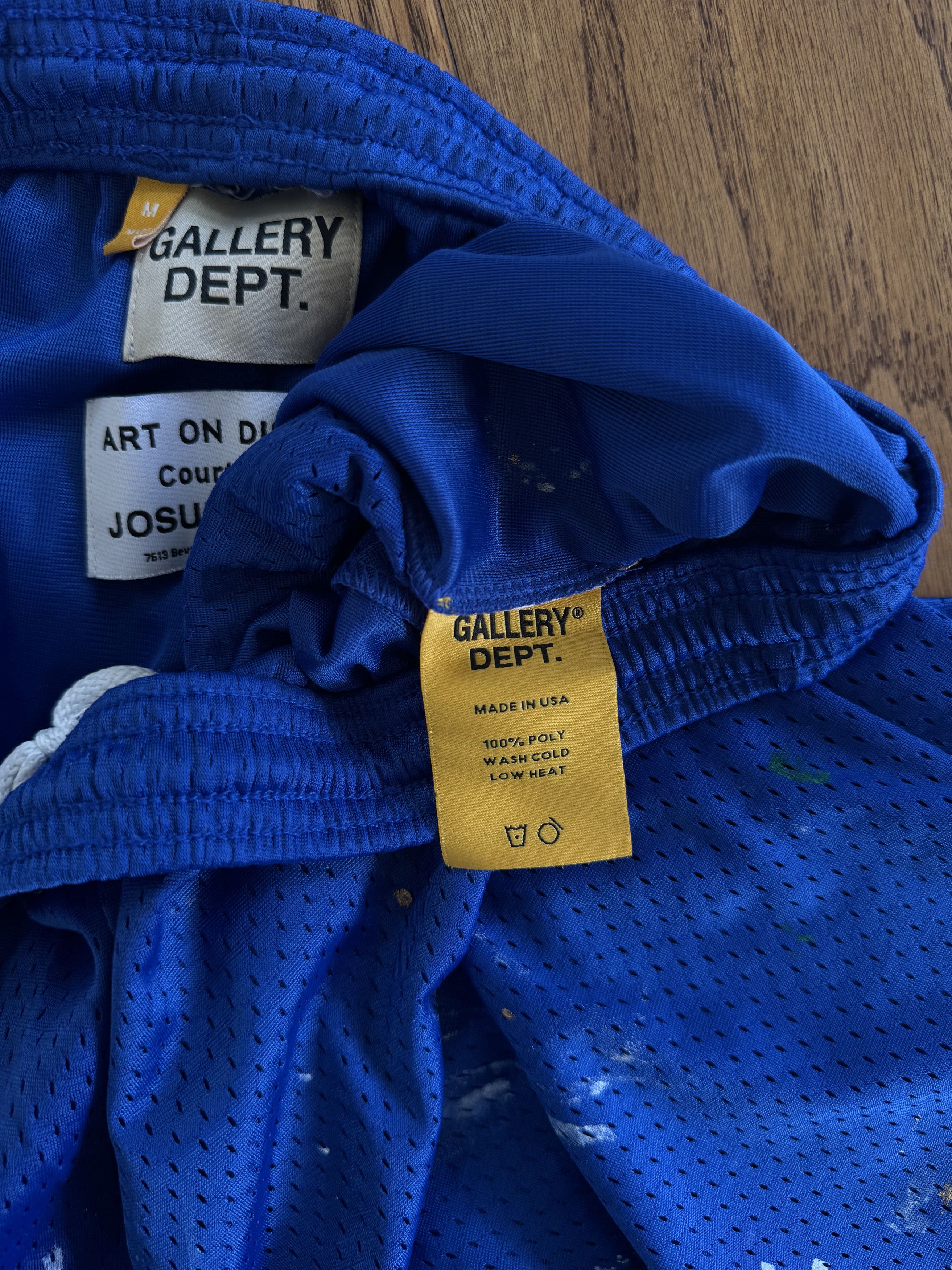Gallery Dept. Blue Gallery Dept Mesh Shorts Paint Splatter Size US 32 / EU 48 - 8 Thumbnail