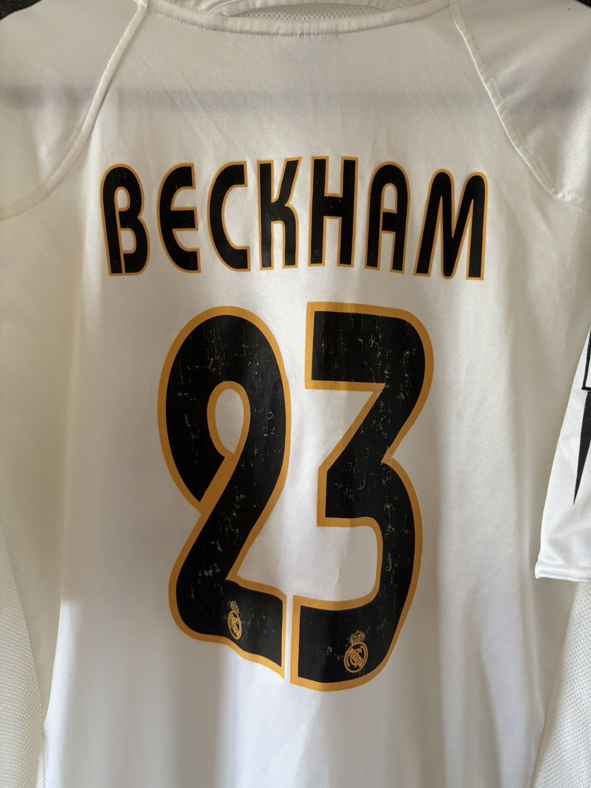 Real Madrid adidas 2004/2005 domowa Beckham vintage — zdjęcie 2