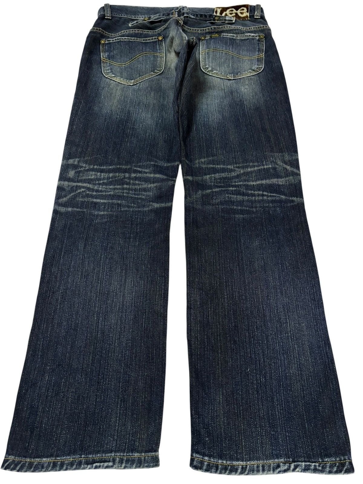 Japanese Brand Vtg Buckle Lee Japan Distressed Jeans Size US 32 / EU 48 - 2 Thumbnail