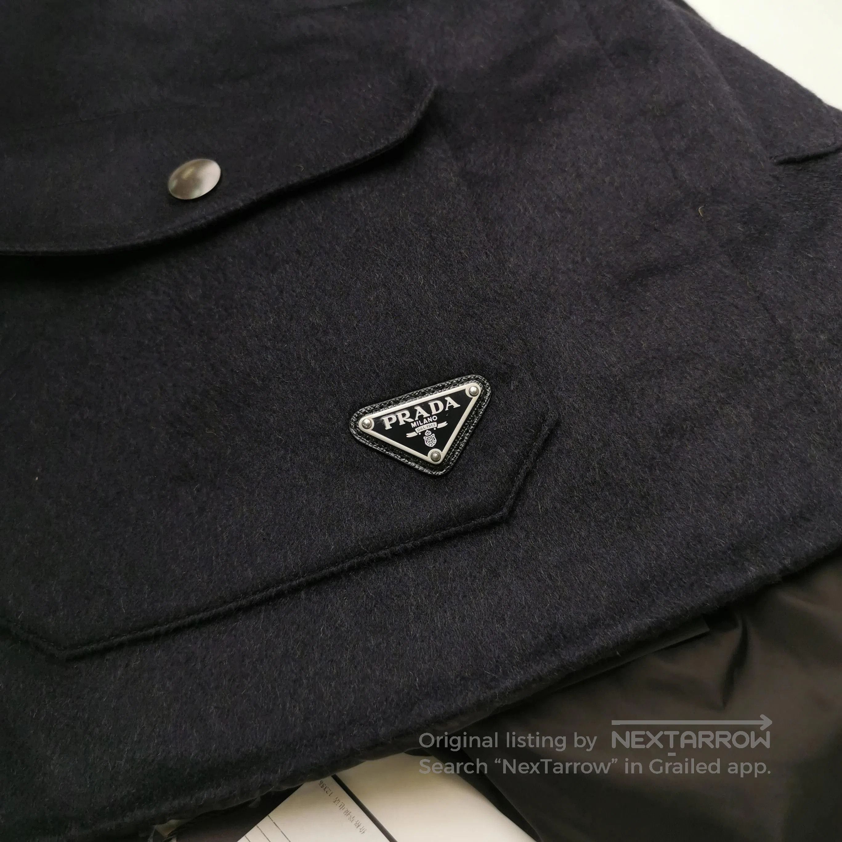 Prada Prada Cashmere Blend Hooded Coat . Size US L / EU 52-54 / 3 - 3 Thumbnail