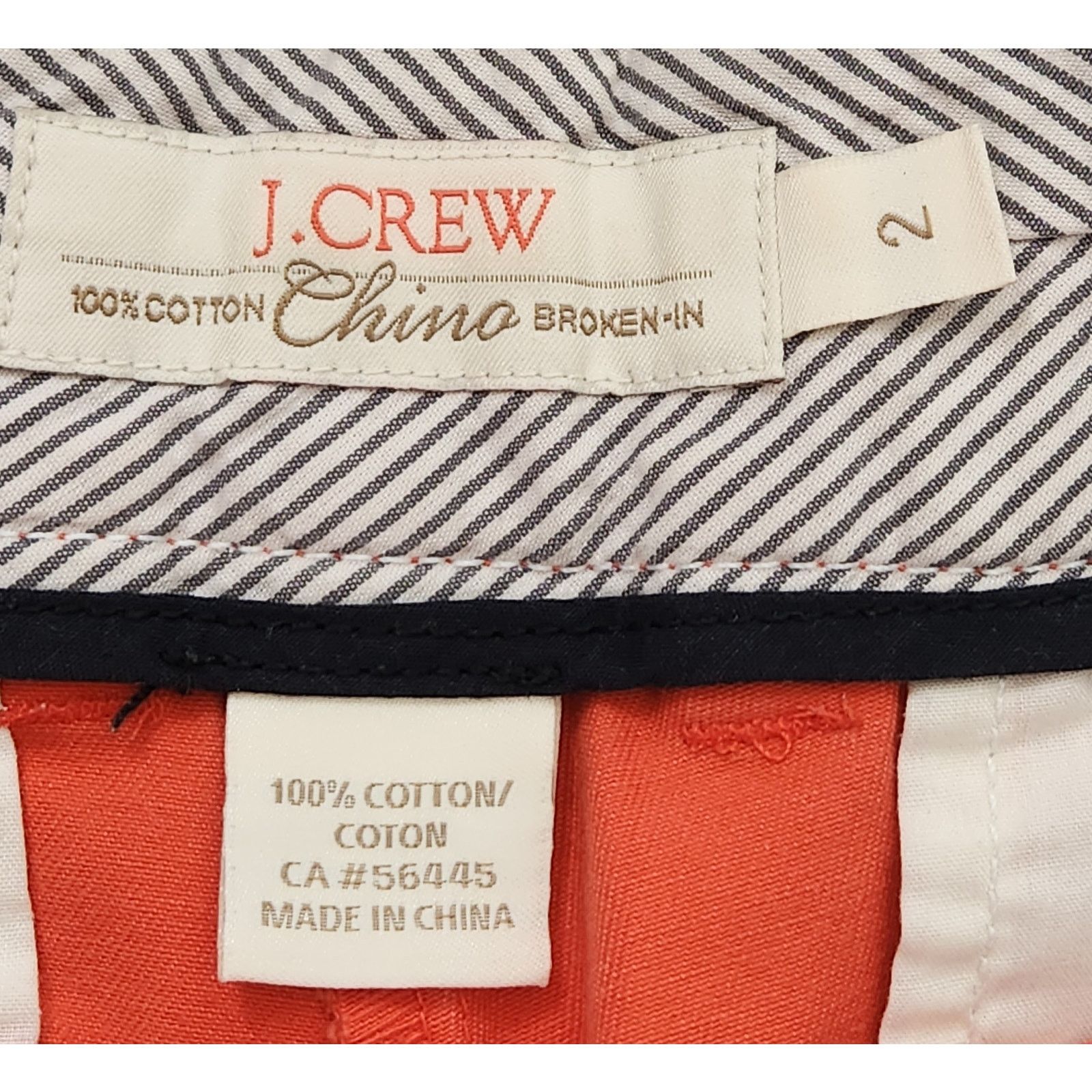 J.Crew J. Crew Orange Broken In Chino Shorts 2 Lightweight Soft Size 26" / US 2 / IT 38 - 4 Thumbnail