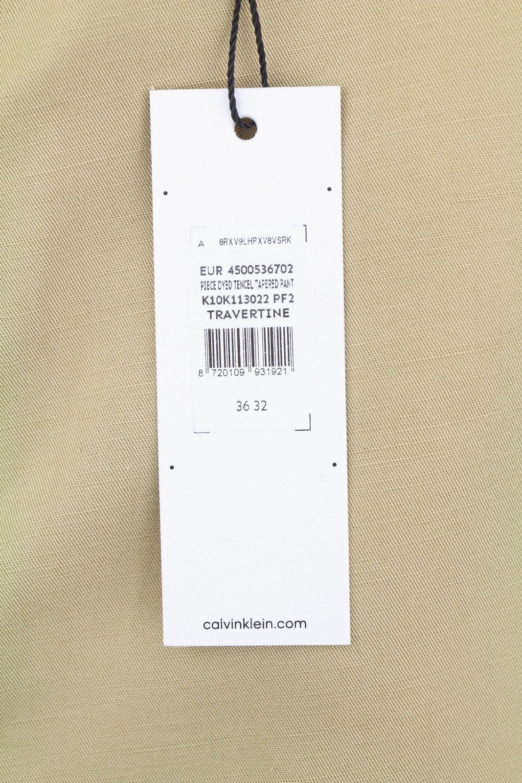 Calvin Klein PIECE DYED TENCEL W36/L32 Relaxed Trousers 87460 Size US 36 / EU 52 - 8 Thumbnail