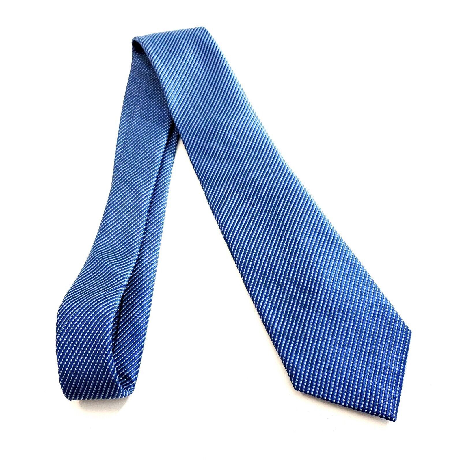 Calvin Klein Calvin Klein Blue Green Woven Check Silk Tie Size ONE SIZE - 6 Thumbnail
