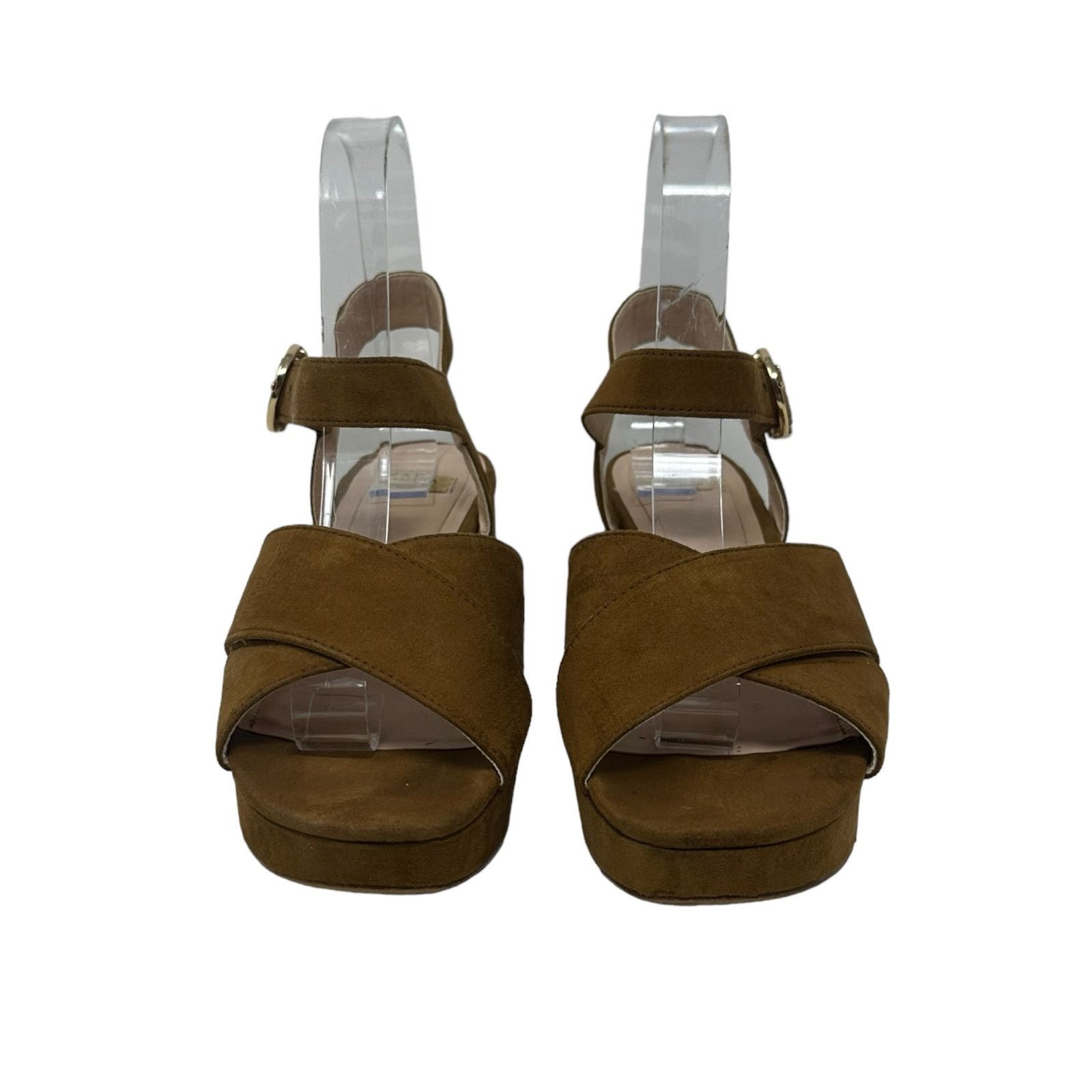 Zara Zara brown suede platform block heel sandals size 36 Size US 6 / IT 36 - 13 Thumbnail