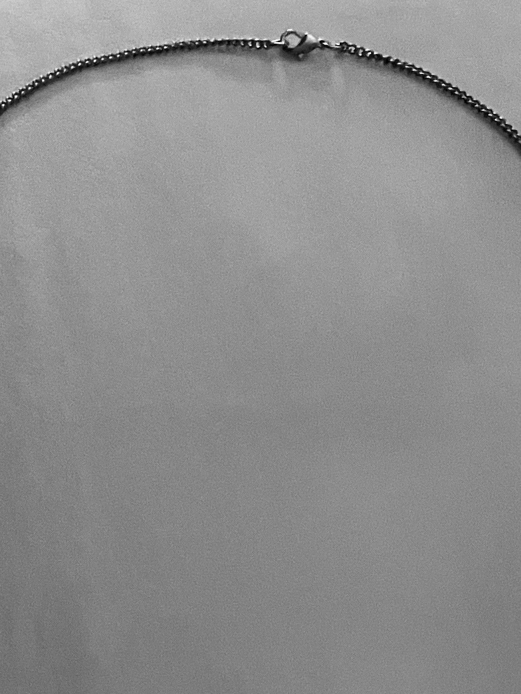 Vintage Necklace Long Black Enameled Bar w/Multi Chain/Whip/Tassel Size ONE SIZE - 6 Thumbnail