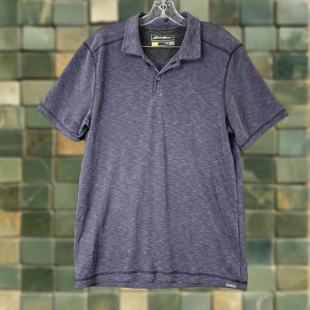 Eddie Bauer Eddie Bauer Polo Shirt Mens Purple Short Sleeve Active Fit M Size US M / EU 48-50 / 2 - 1 Thumbnail