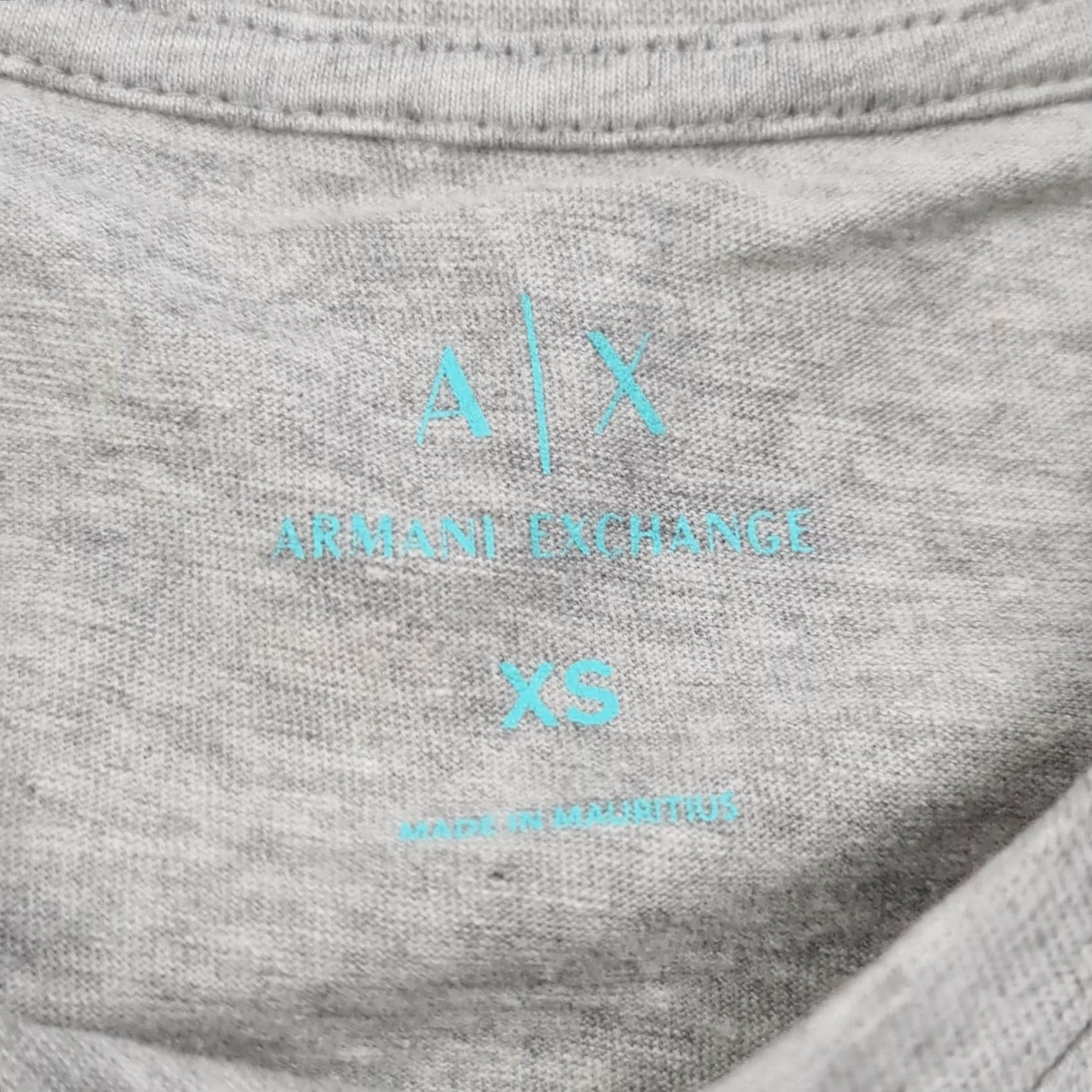 Armani Exchange Armani Exchange Womens T Shirt Grey XS Short Sleeves Logo Tee Size XS / US 0-2 / IT 36-38 - 3 Thumbnail