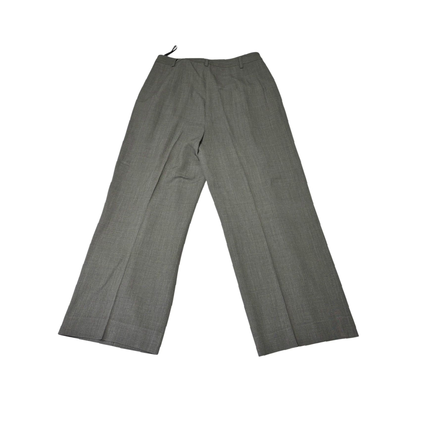 Ellen Tracy Linda Allard Ellen Tracy Grey Wool Blend Pleated Wide-Leg Pants Adult Regular Size 12 W32 L26 Womens High Rise 90s Dress Pants Gray Solid"} Size 24" / US 00 / IT 34 - 6 Thumbnail