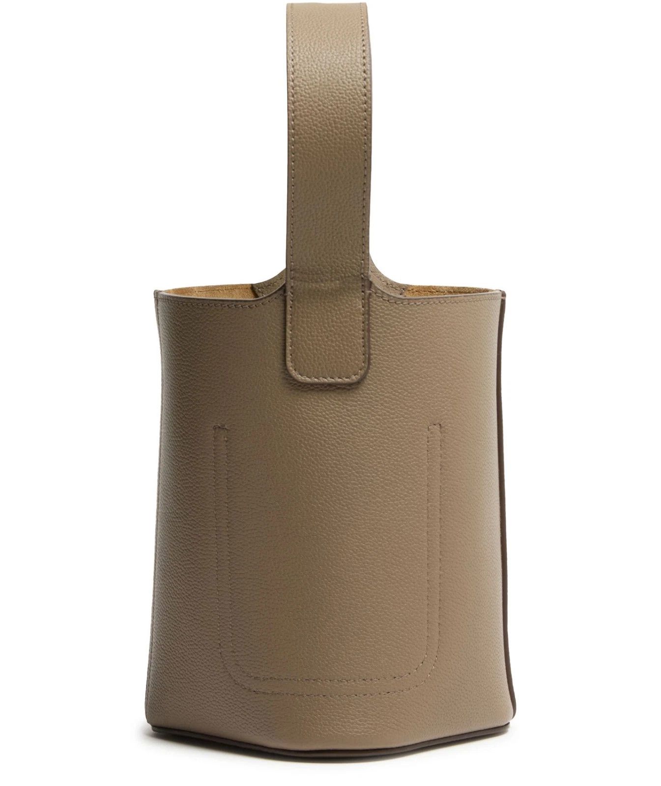 Loewe LOEWE Pebble Mini Taupe Leather Bucket Bag Auth New Size ONE SIZE - 3 Thumbnail
