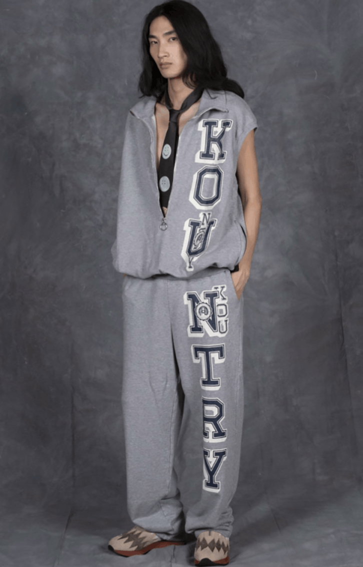 Kapital Kountry 30/- Fur-lined half zip waistcoat (KO_Upt) Size US XL / EU 56 / 4 - 8 Thumbnail