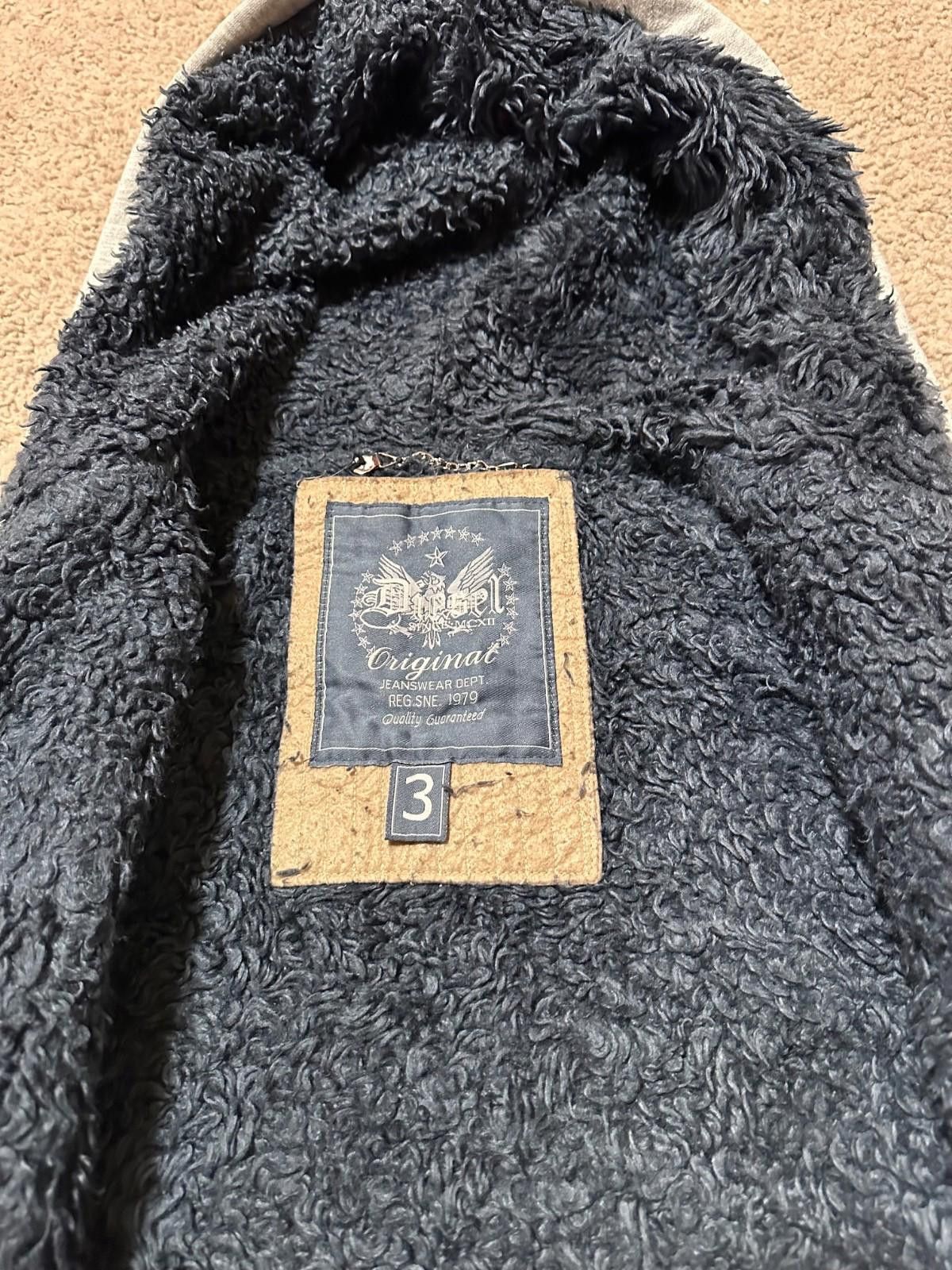 Diesel Diesel vintage zip hoodie teddy fur Y2K navy Sz 3 Size US M / EU 48-50 / 2 - 6 Thumbnail