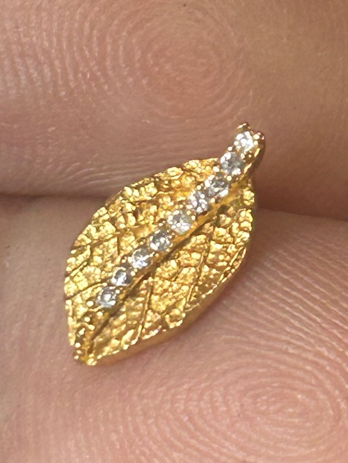 Vintage Vintage elegant leaf 925 genuine diamond earrings Size ONE SIZE - 4 Thumbnail