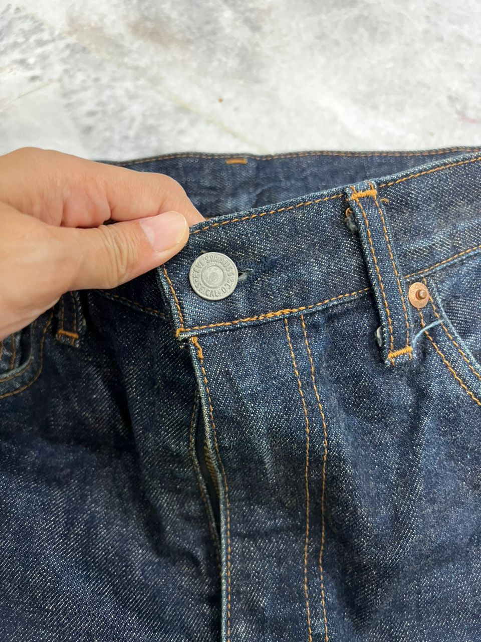 Levi's Vintage Clothing LVC 502 Big E Selvedge Jeans Size US 31 - 12 Thumbnail