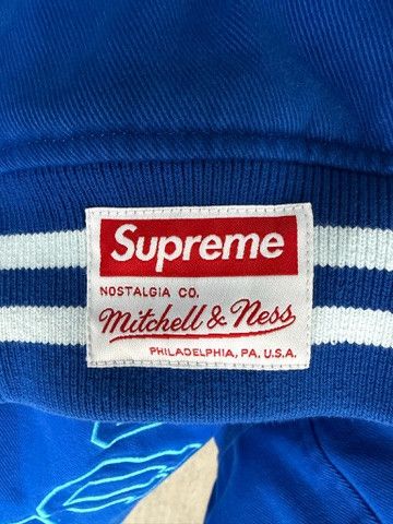 Supreme Supreme x Mitchell & Ness "Doughboy" Twill Varsity Jacket (BLUE) Size US L / EU 52-54 / 3 - 9 Thumbnail