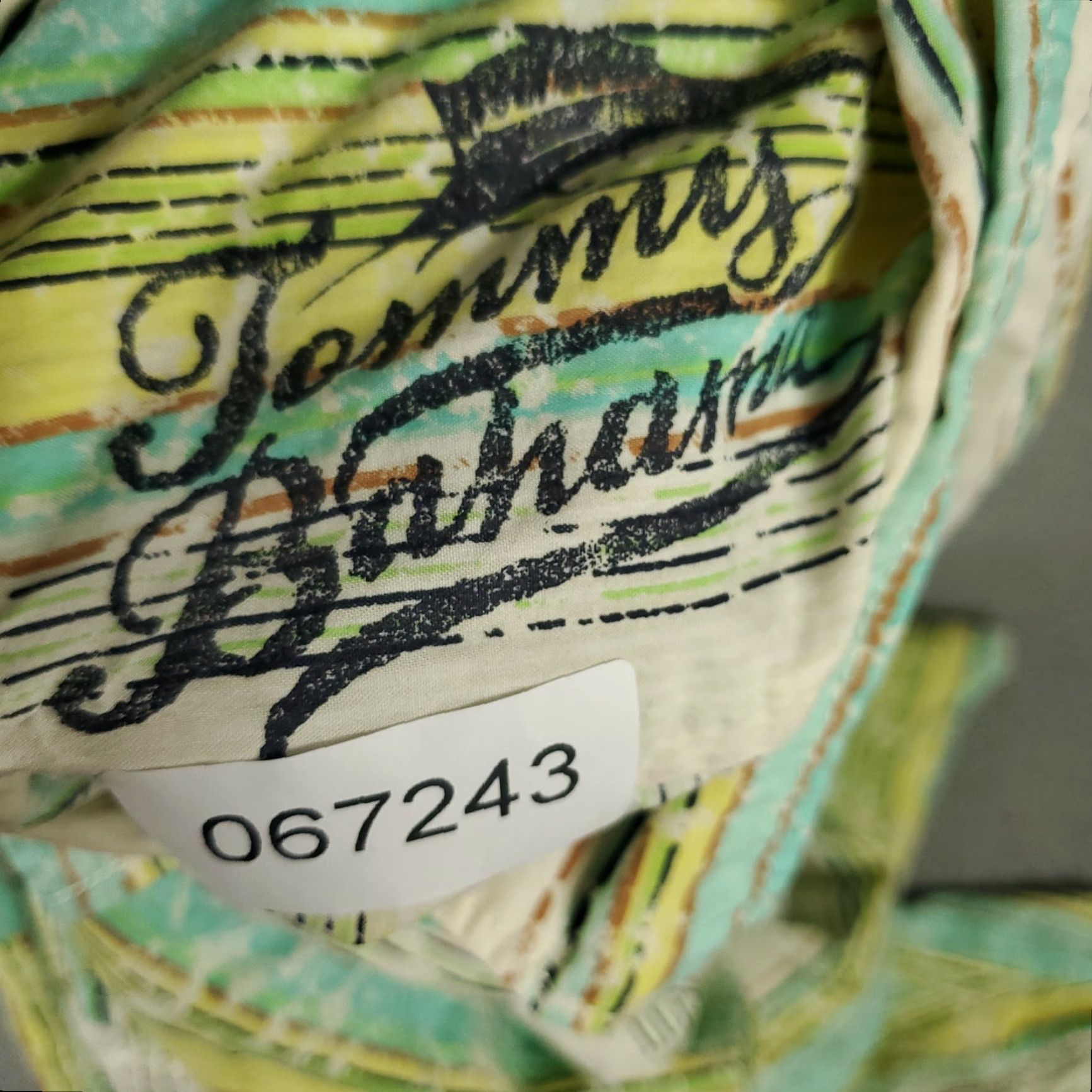 Tommy Bahama Tommy Bahama Shirt Mens XL Yellow Blue Striped Cotton Button-Up Long Sleeve Size US XL / EU 56 / 4 - 8 Thumbnail