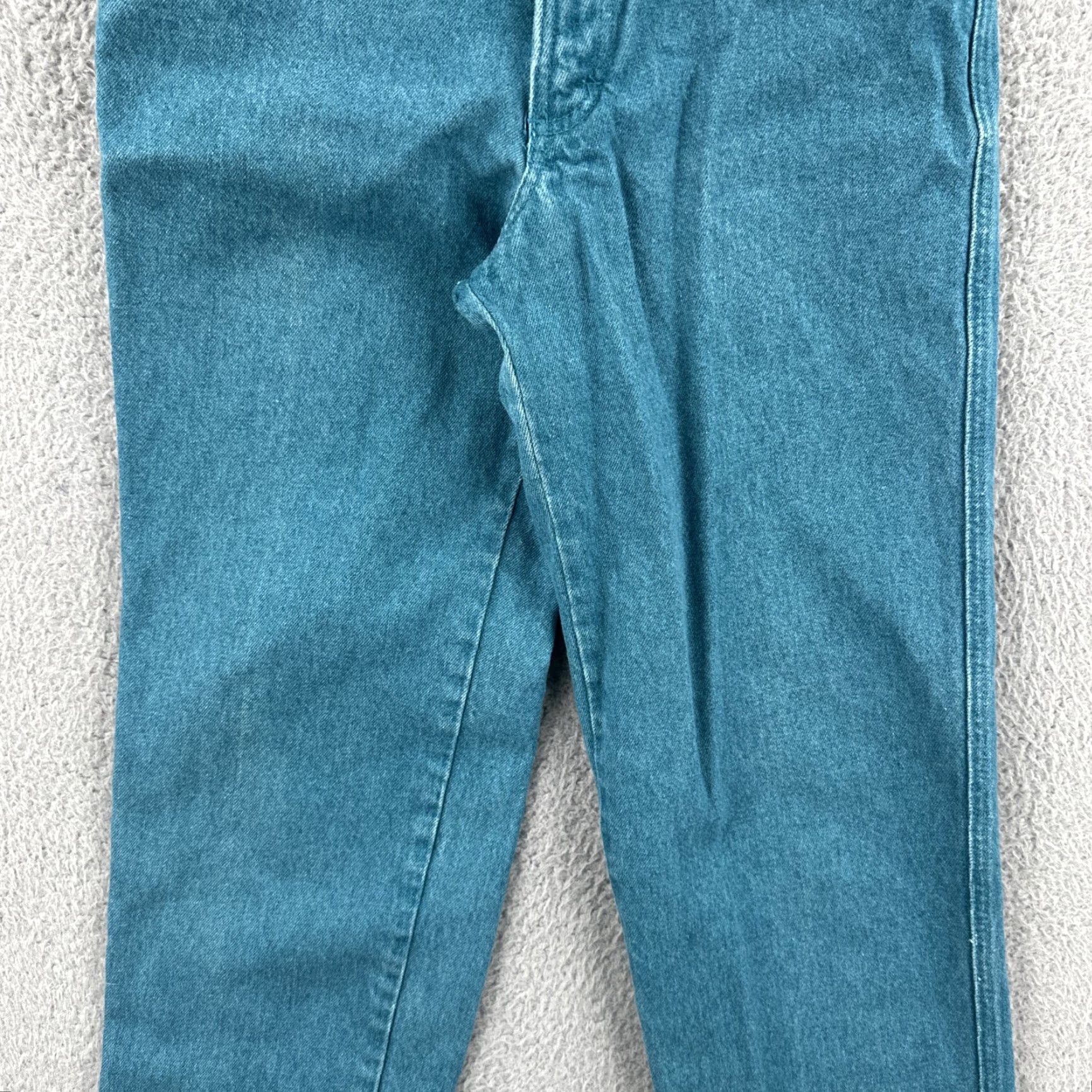 Vintage VINTAGE Rocky Mountain Clothing Women’s Jeans 28/7 Green Denim USA 90s Mom High Rise Womens Size 28" / US 6 / IT 42 - 3 Thumbnail