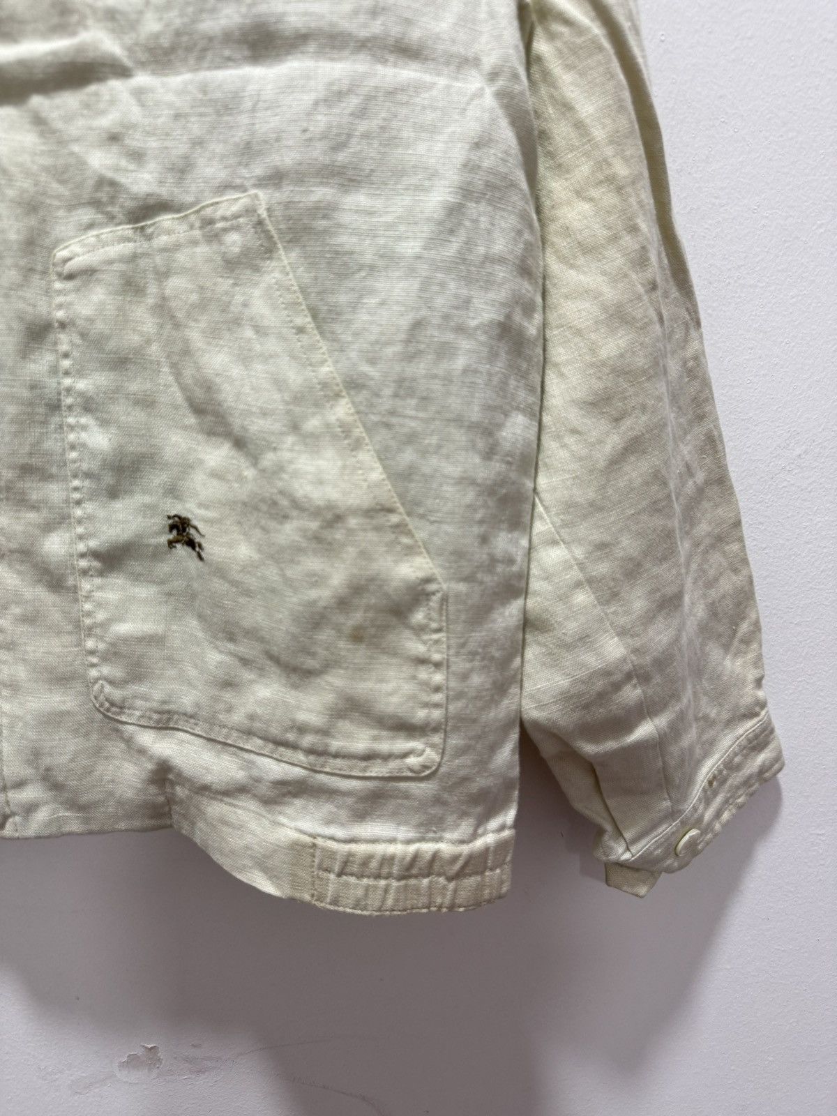 Burberry × Vintage BURBERRY ZIP UP DISTRESSED JACKET Size US S / EU 44-46 / 1 - 4 Thumbnail
