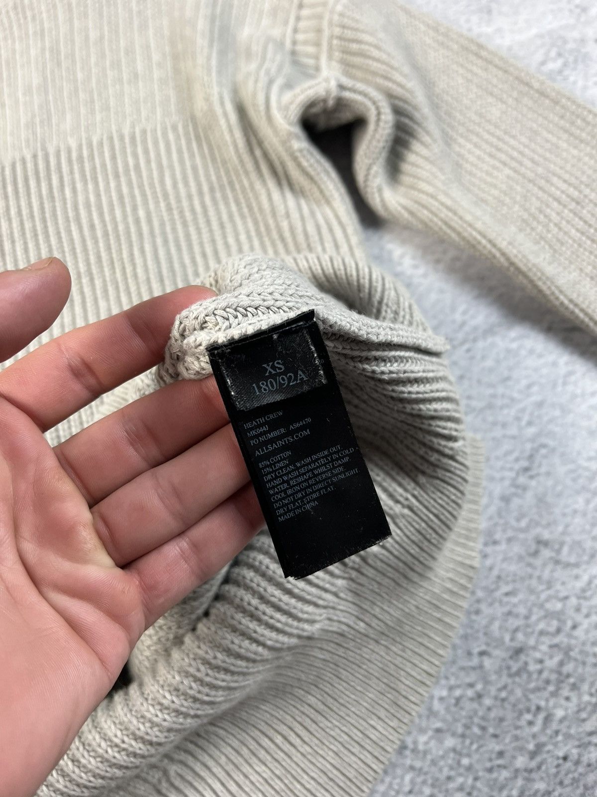20471120 × Allsaints × Japanese Brand All saints heath crew sweater Size US XS / EU 42 / 0 - 7 Thumbnail
