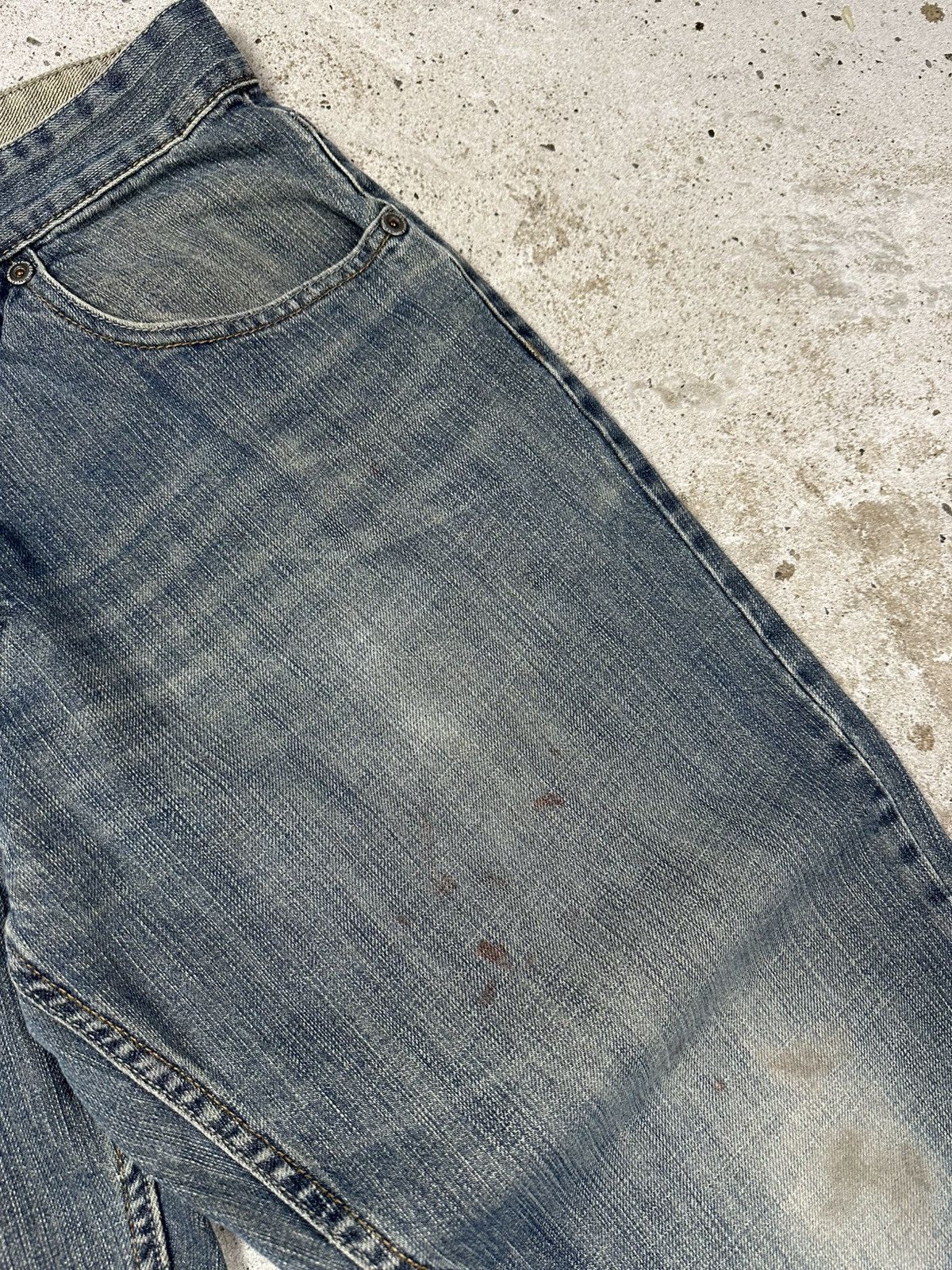 If Six Was Nine Vintage Y2K Baggy Flare Boot Cut Distressed Jeans Japanese Size US 38 / EU 54 - 8 Thumbnail