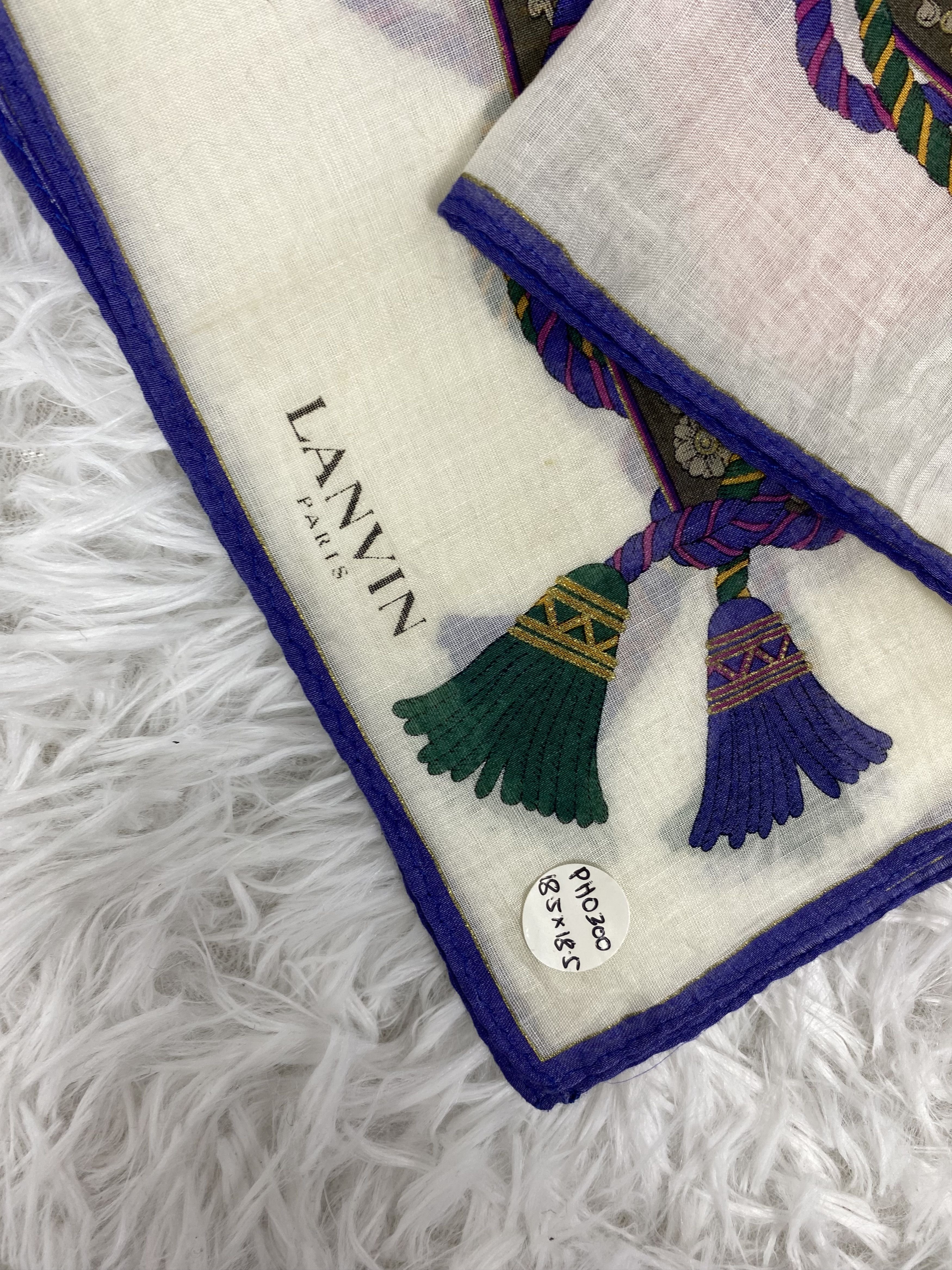 Lanvin Vintage Lanvin Handkerchief Neckerchief PH300 Size ONE SIZE - 2 Thumbnail