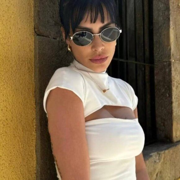 Saint Laurent Paris 🕶️ New Saint Laurent SL692 002 Sunglasses - Shiny Silver Size ONE SIZE - 4 Thumbnail