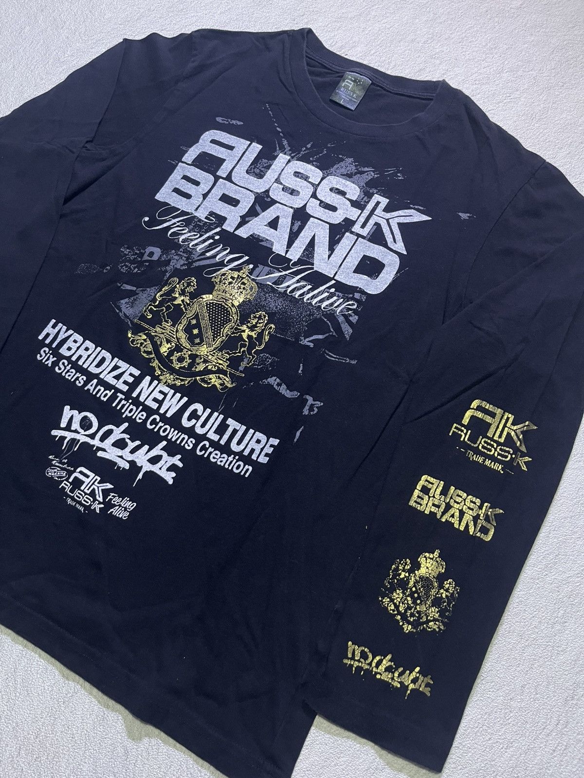 Hysteric Glamour VTG Y2K RUSS.K long sleeve tshirt Size US M / EU 48-50 / 2 - 3 Thumbnail