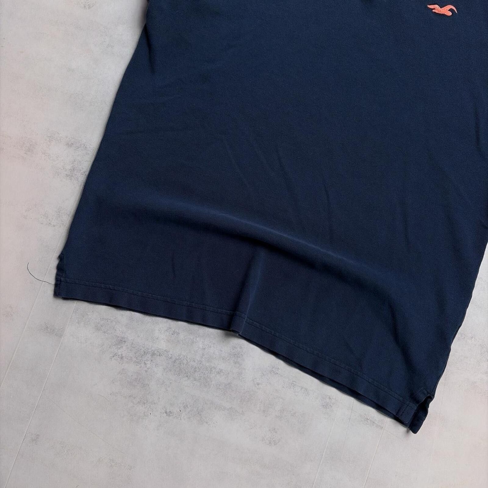 Other Y2K Navy Hollister Surf Grunge Polo Shirt Size L / US 10 / IT 46 - 4 Thumbnail