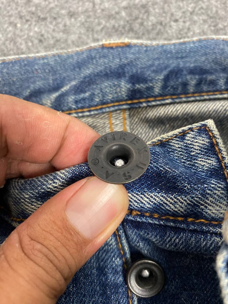 Avirex vintage avirex selvedge denim nice design Size US 31 - 12 Thumbnail