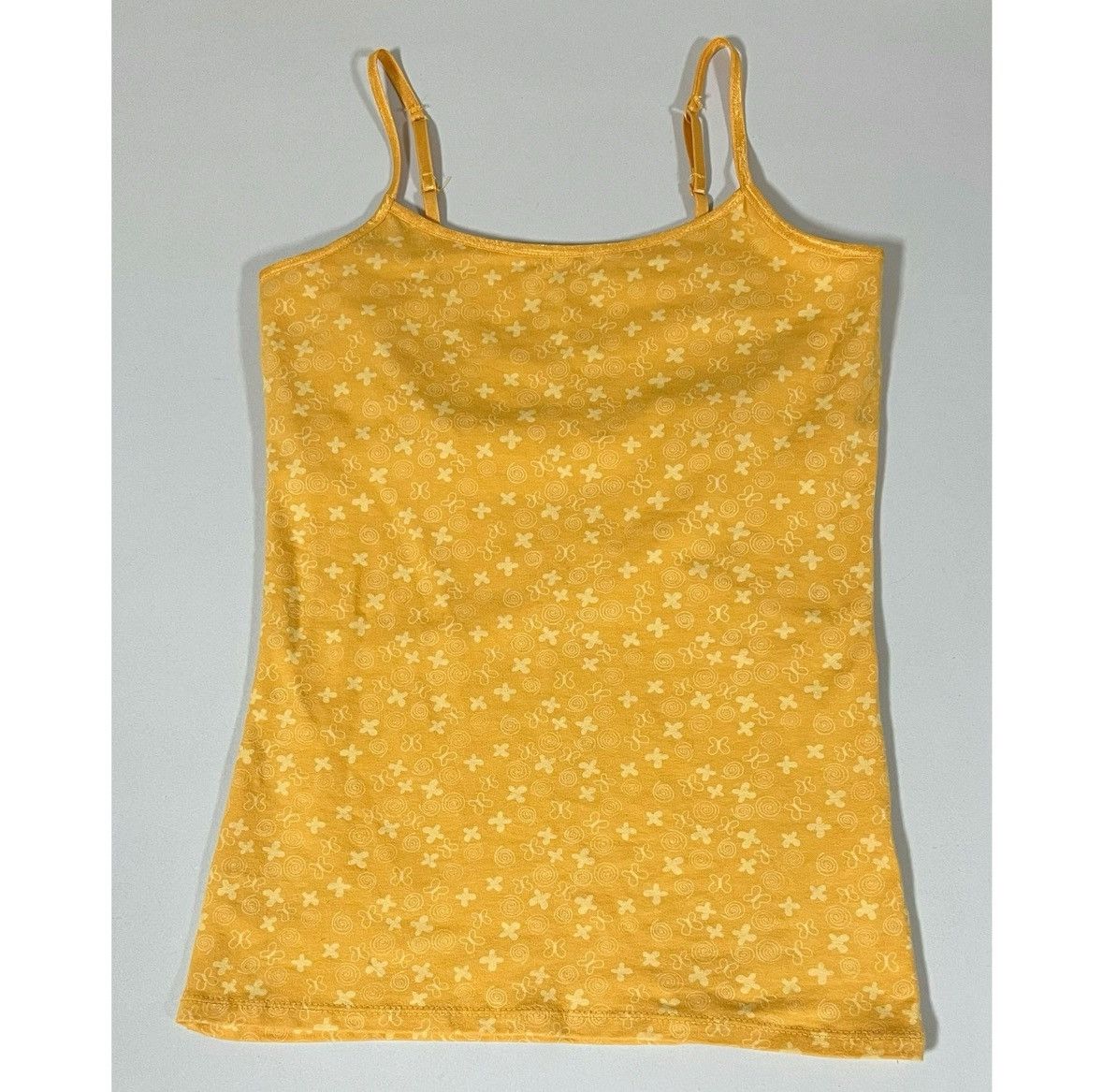 Vintage SO Yellow Butterfly Shelf-Bra Cami Camisole Shirt Size S 💛✨ Size S / US 4 / IT 40 - 2 Thumbnail