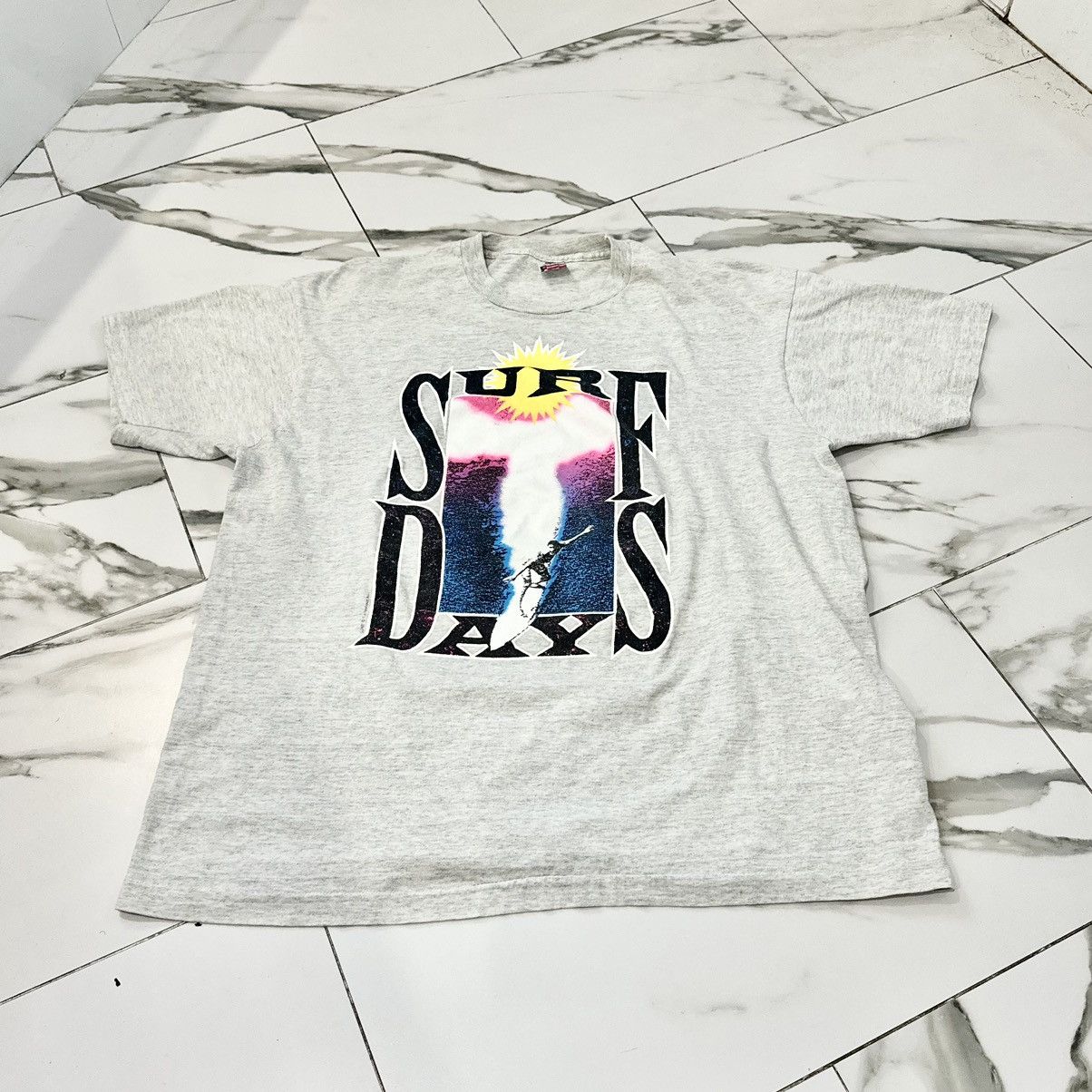 Vintage SURF DAYS TEE! Size US XL / EU 56 / 4 - 4 Thumbnail
