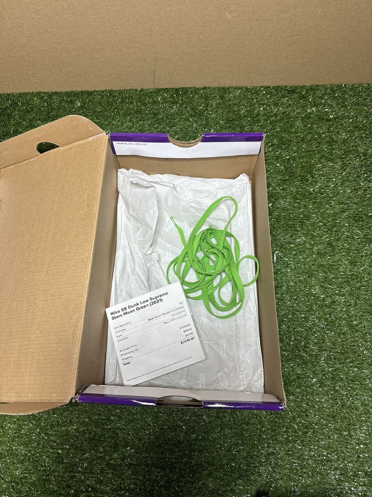 Nike SB × Supreme Nike sb supreme stars mean green 2021 Size US 8.5 / EU 41-42 - 13 Thumbnail