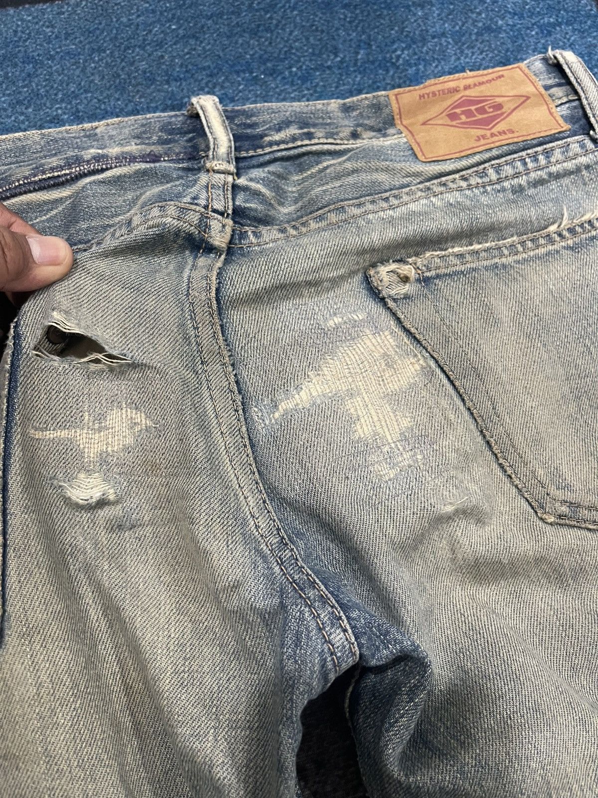 Hysteric Glamour Vintage Hysteric Glamour Distressed Denim Jeans Size US 32 / EU 48 - 14 Thumbnail