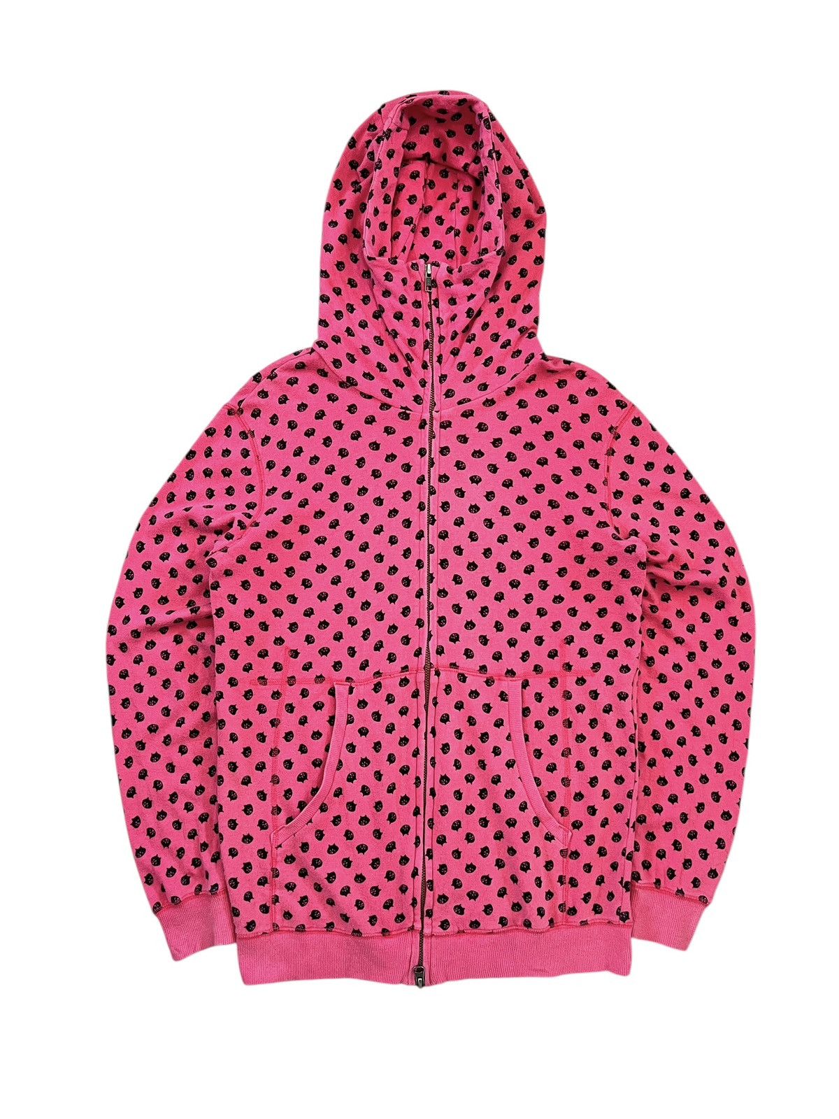 Issey Miyake Ne-Net Cat Heads Full Print Zipper Hoodie Size S / US 4 / IT 40 - 1 Thumbnail