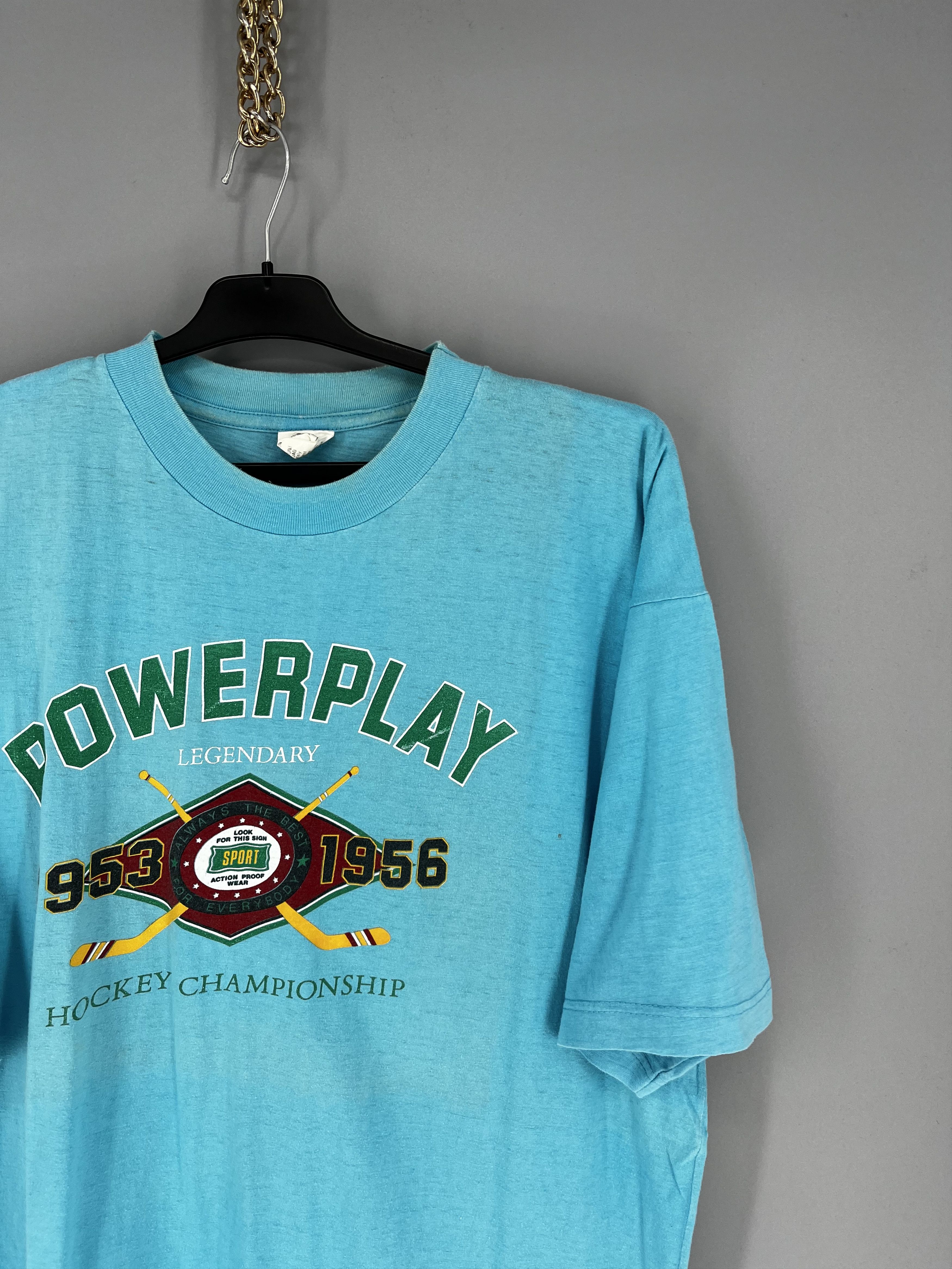 NHL VTG 90s POWERPLAY LEGENDARY 1953 1956 HOCKEY CHAMPIONSHIP Size US XL / EU 56 / 4 - 5 Thumbnail