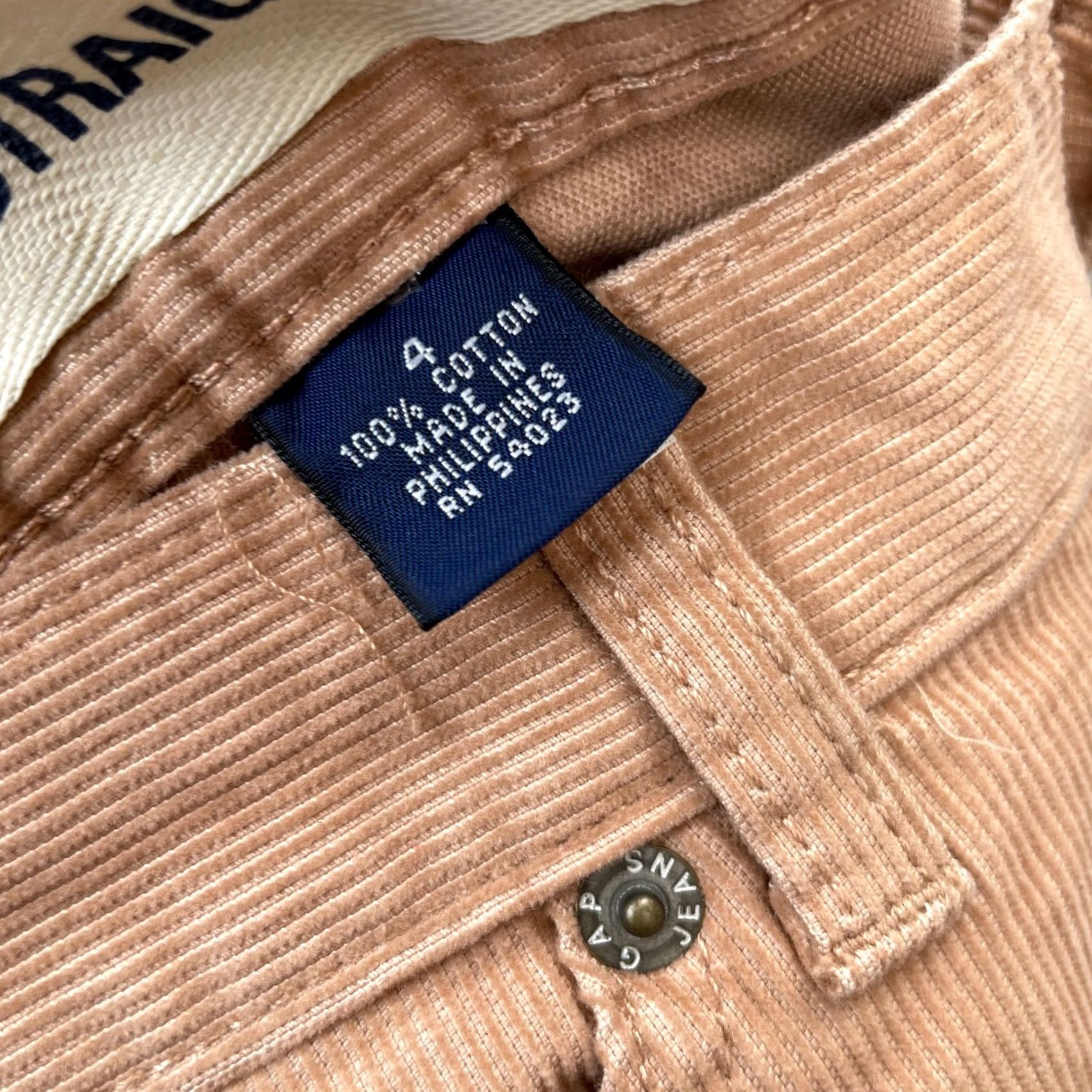 Gap Gap Pants Women 4 Brown Corduroy Straight Leg Cotton Logo Casual Classic Waterfall? Size 27" / US 4 / IT 40 - 4 Thumbnail