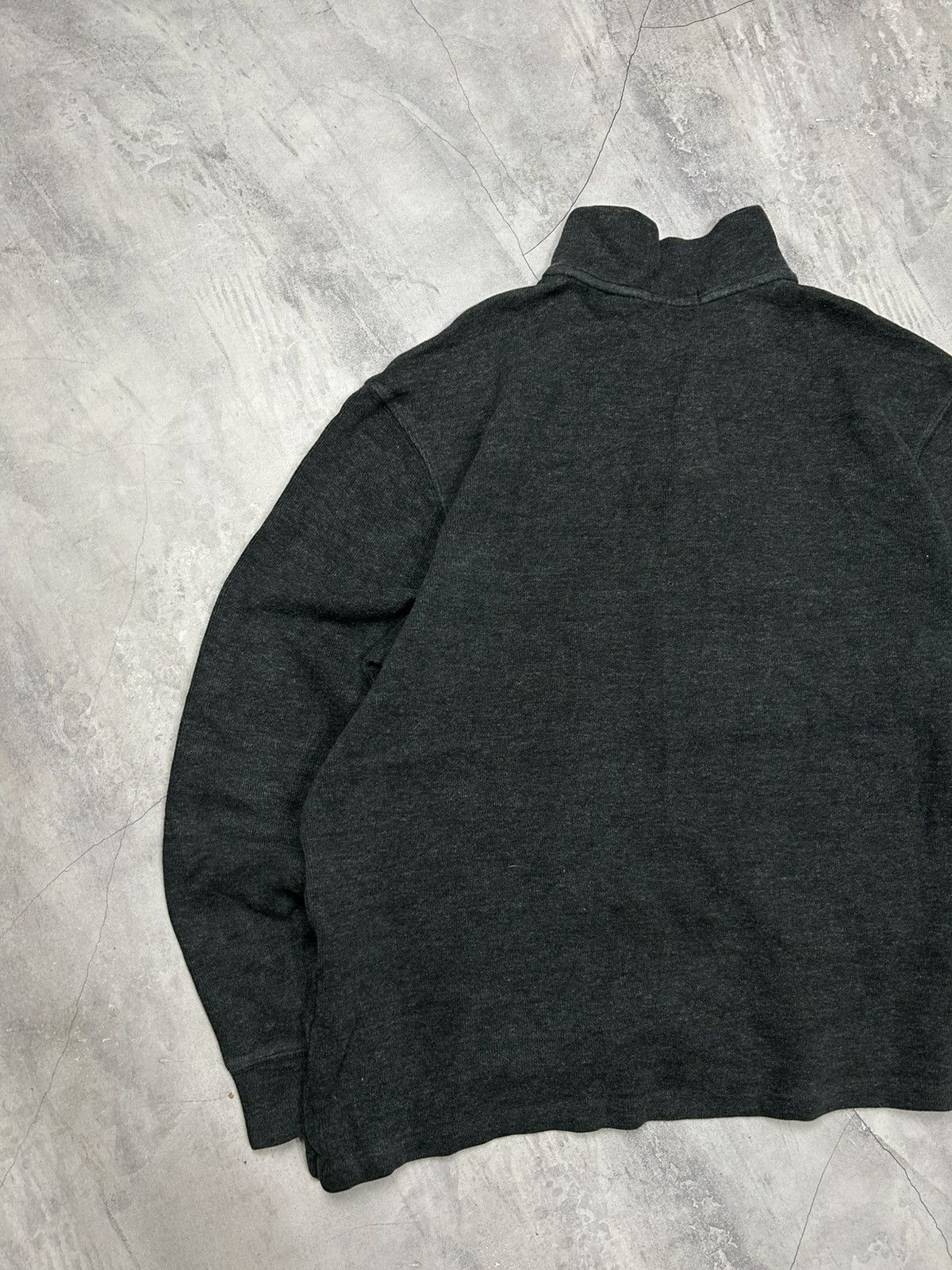 Polo Ralph Lauren × Vintage Mens Vintage Polo Ralph Lauren 1/3 zip sweatshirt black rare Size US M / EU 48-50 / 2 - 6 Thumbnail