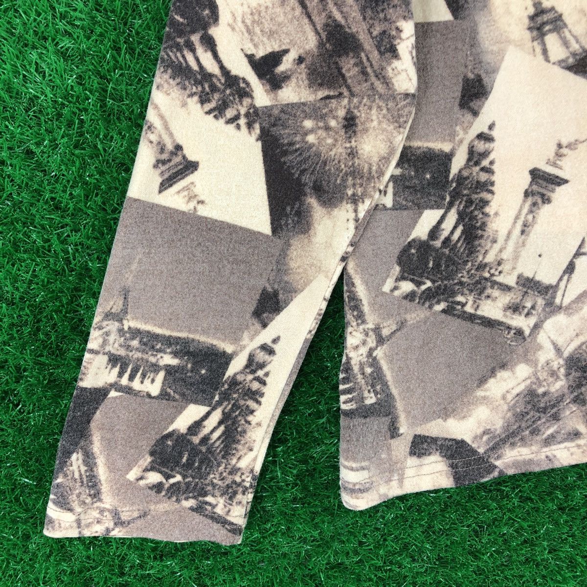 Japanese Brand × Vintage Vintage 90's Paris City Fullprint Ladies Tee Turtle Net Size XS / US 0-2 / IT 36-38 - 6 Thumbnail