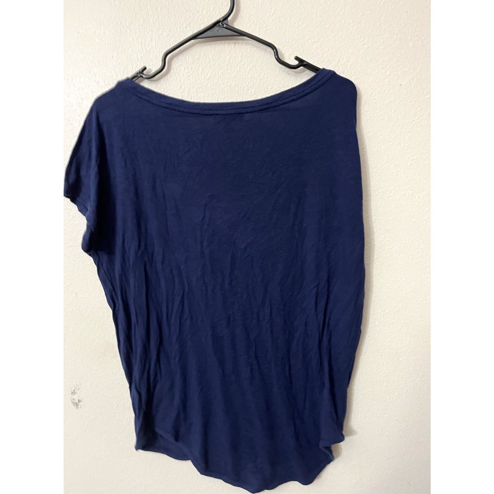 Express VINTAGE EXPRESS Women’s T-Shirt Small Blue Stretch Round Neck Casual Top Size S / US 4 / IT 40 - 2 Thumbnail
