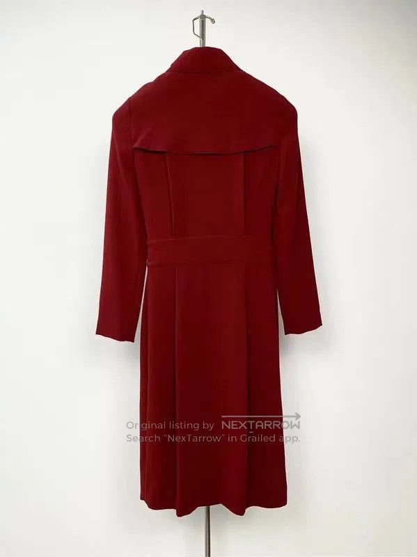 Burberry Burberry Wine Red Long Coat for Women. Size S / US 4 / IT 40 - 1 Thumbnail