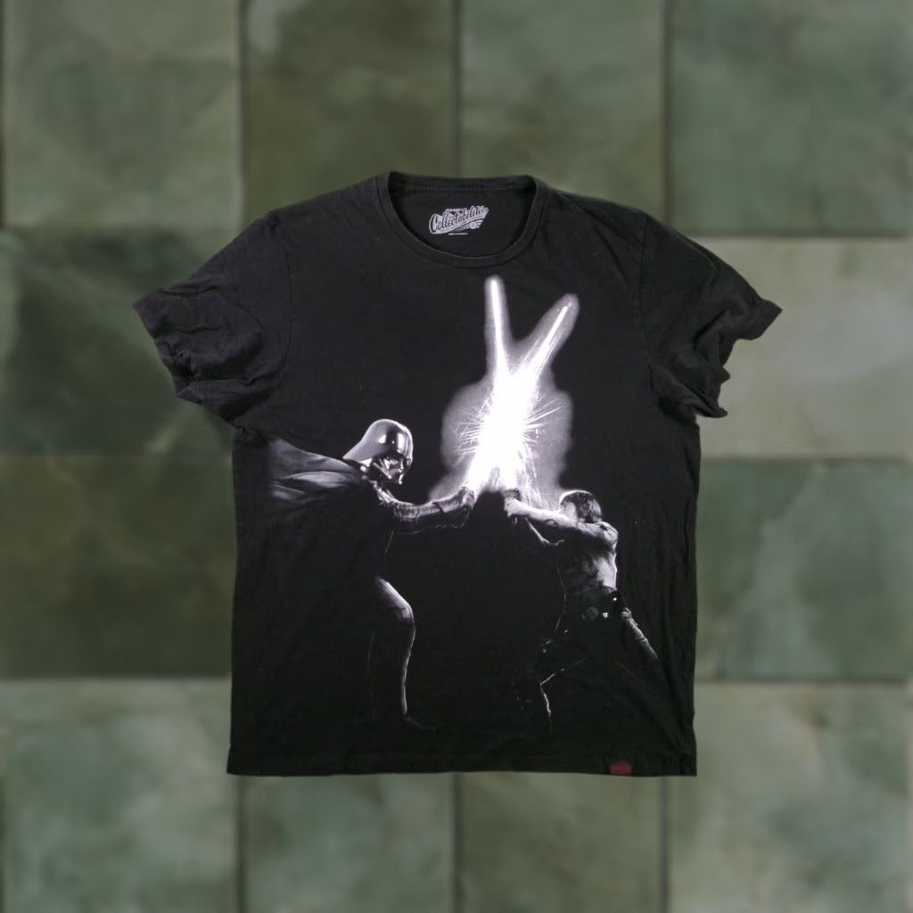 Old Navy Star Wars Shirt Men Extra Large Black Luke Vader Lightsaber Clash Old Navy Size US XL / EU 56 / 4 - 1 Thumbnail