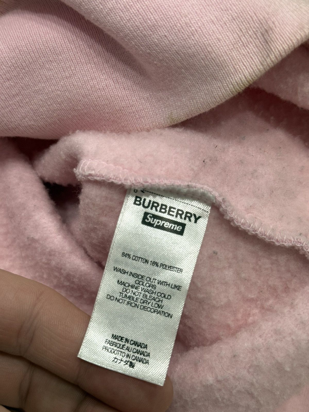 Burberry × Supreme Supreme/Burberry Box Logo Hoodie Size US M / EU 48-50 / 2 - 14 Thumbnail