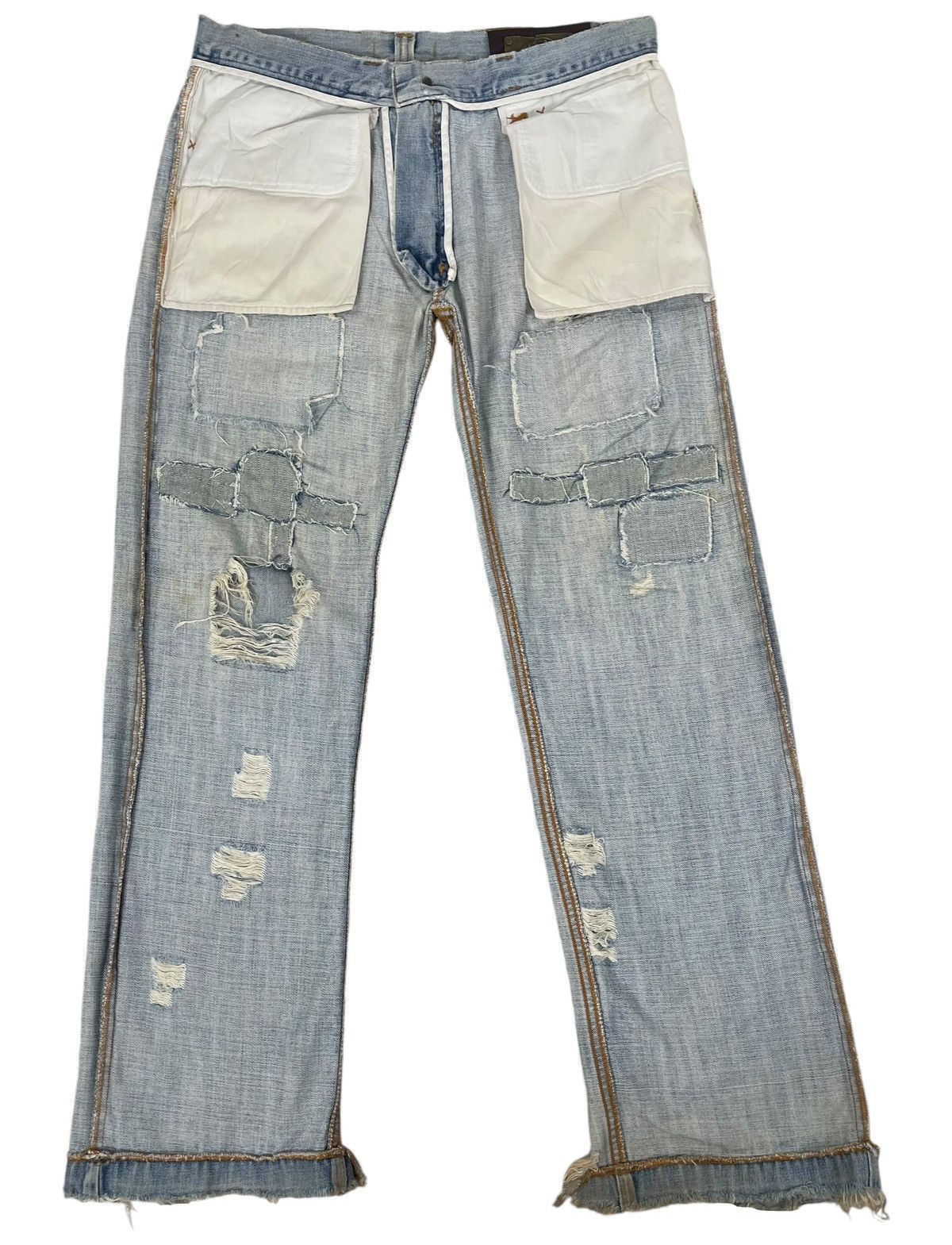 Dolce & Gabbana × Vintage Vintage D&G Dolce Gabbana Distressed Jeans Size US 35 - 14 Thumbnail