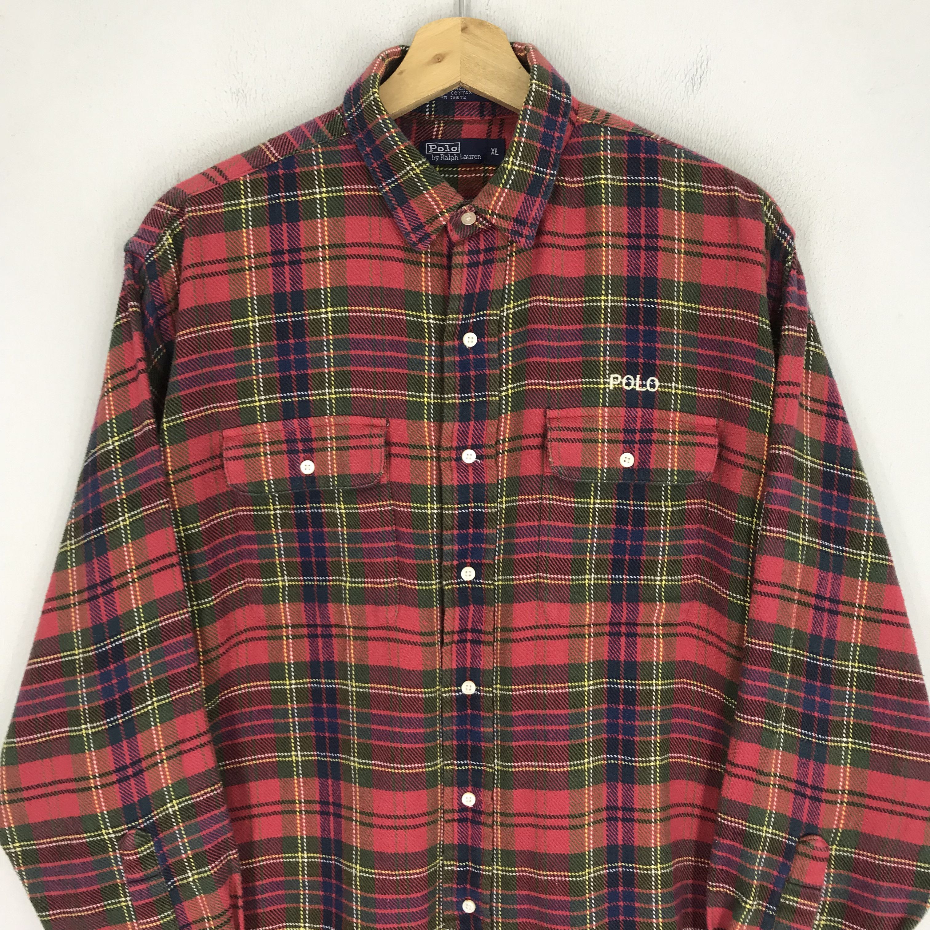 Polo Ralph Lauren Vintage 90s Polo by Ralph Lauren Checkered Flannel Shirt Size US M / EU 48-50 / 2 - 3 Thumbnail