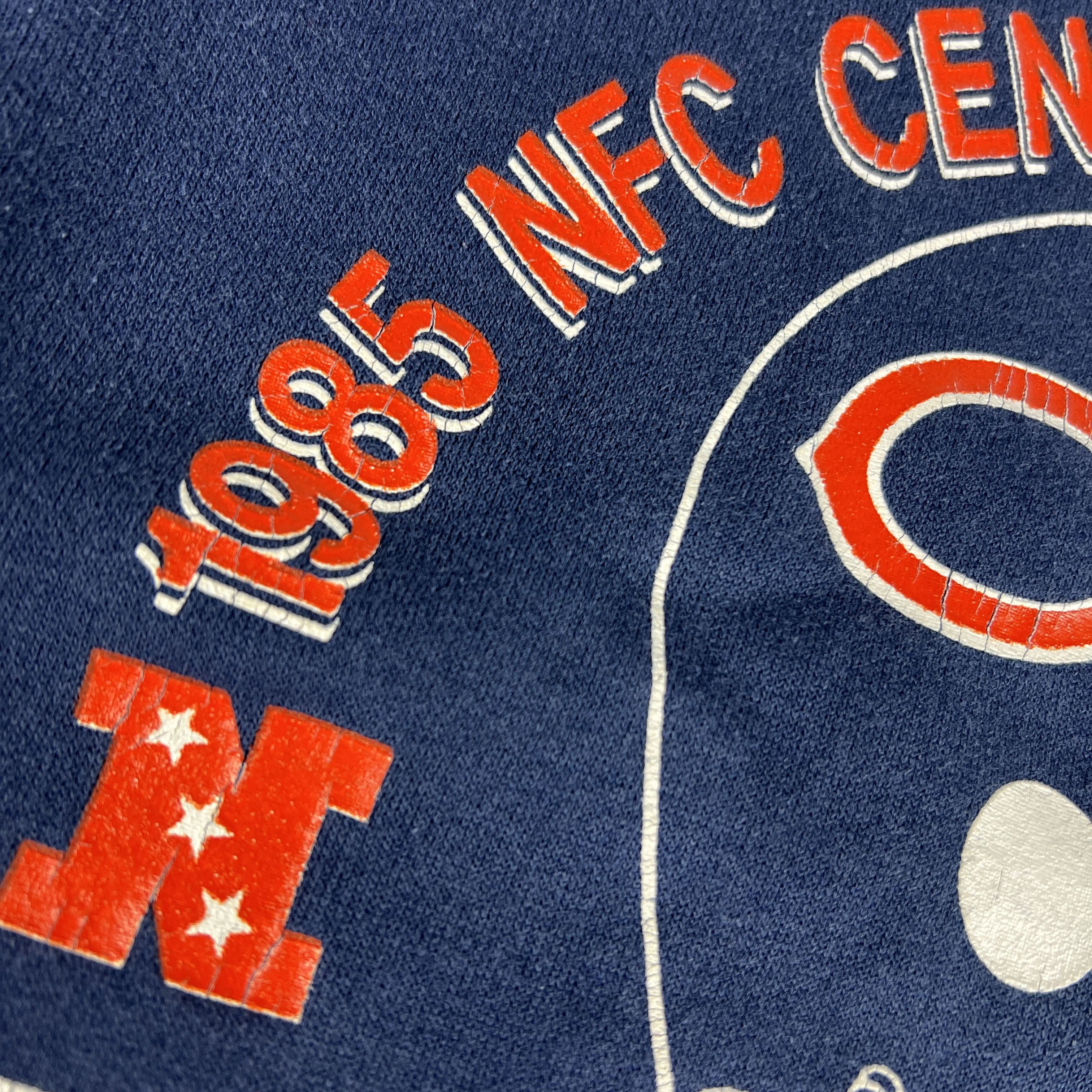 NFL × Vintage VTG 80s Trench Chicago Bears Sweatshirt Blue Faded Crewneck Size US L / EU 52-54 / 3 - 6 Thumbnail