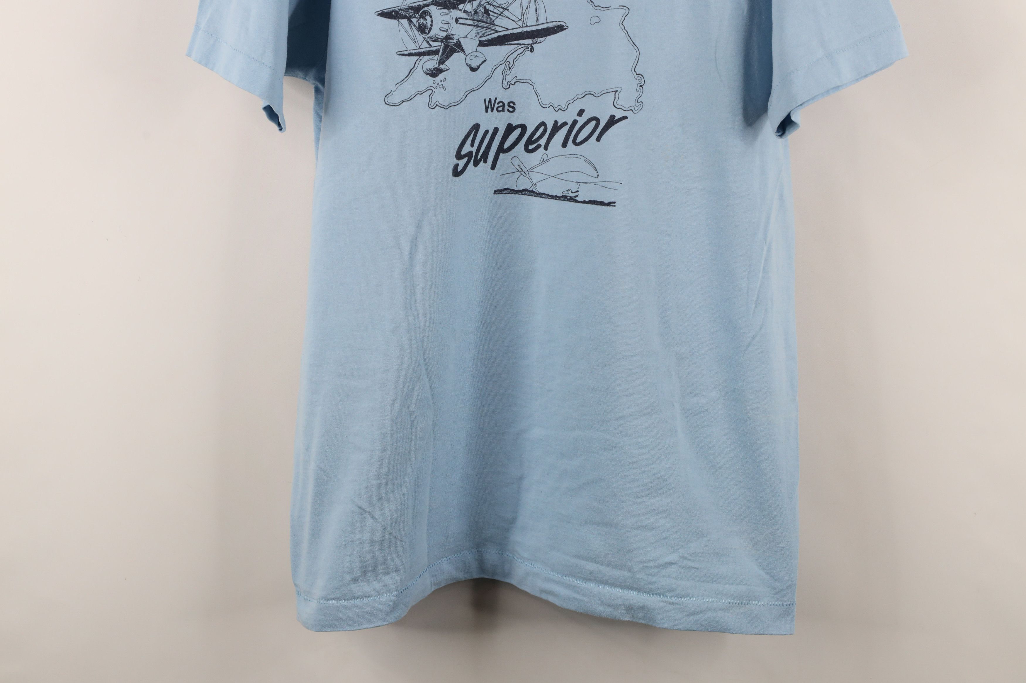 Vintage Vintage 90s 1993 70 Knotters Superior Airplane T-Shirt USA Size US XL / EU 56 / 4 - 3 Thumbnail