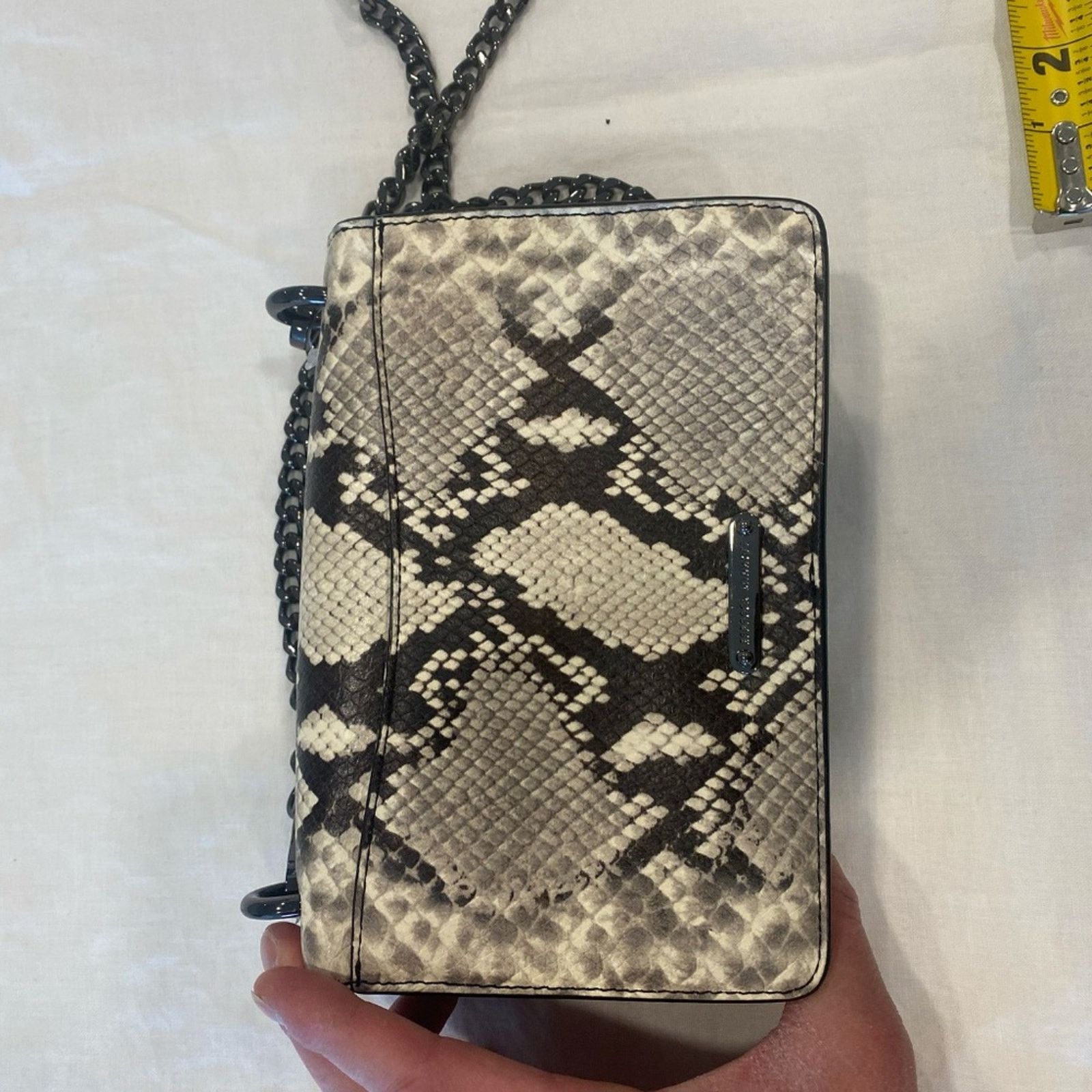 Rebecca Minkoff NWT Rebecca Minkoff Snakeprine Crossbody Leather Purse Size ONE SIZE - 11 Thumbnail