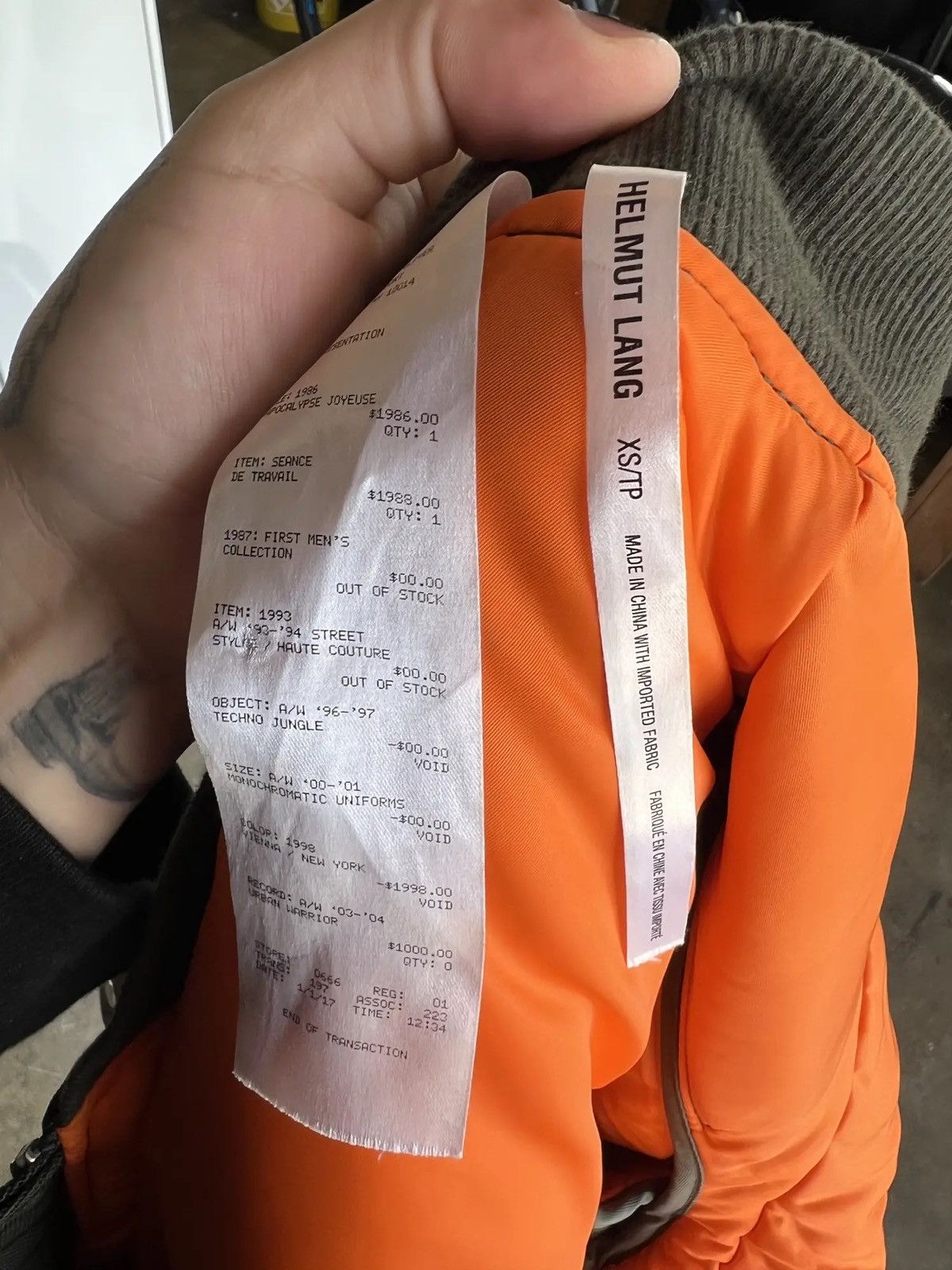 Helmut Lang SS18 Helmut Lang x Shayne Oliver 4 Arm Bomber Size US XS / EU 42 / 0 - 11 Thumbnail