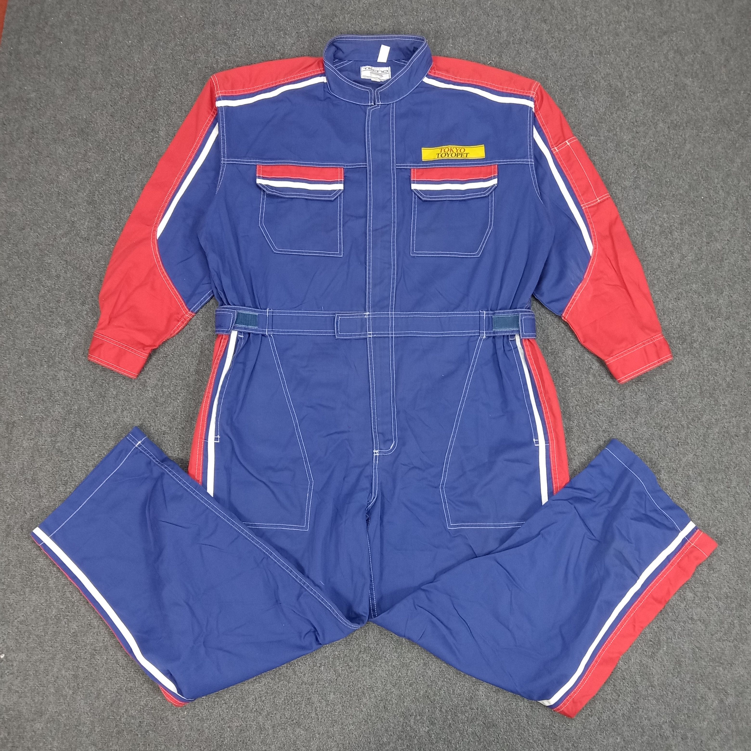 Japanese Brand × Vintage Toyota Tecno Japanese Racing Team Coverall Jacket Size US XXL / EU 58 / 5 - 6 Thumbnail