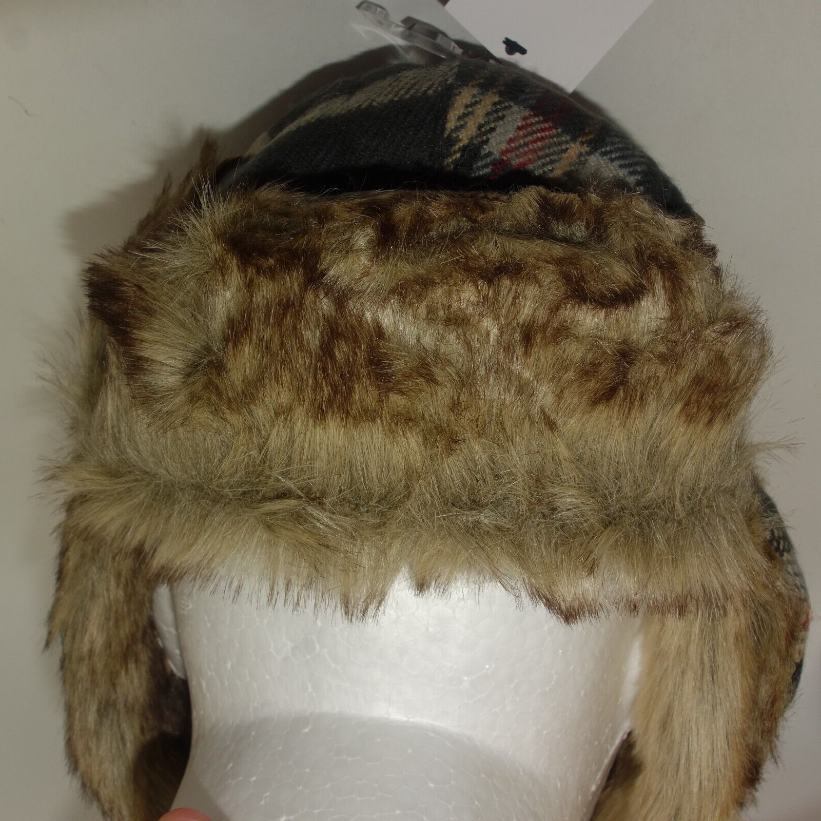 Other NEW Goodfellow & Co Men's Plaid Faux Fur Trapper Winter Hat Size ONE SIZE - 8 Thumbnail