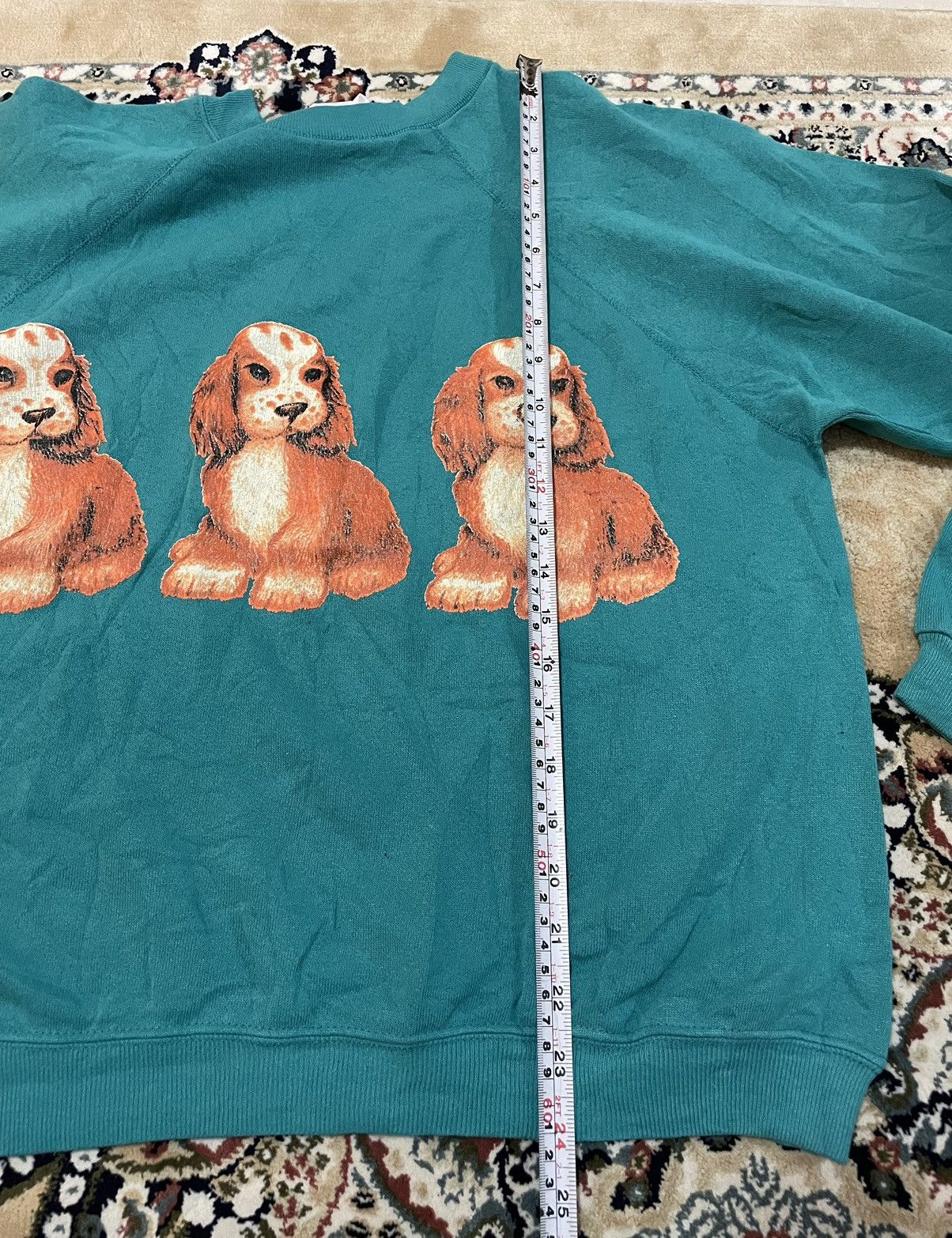 Tultex × Vintage Vintage 90’s Art of Dog Big Logo Sweatshirt Made in Usa 🇺🇸 Size US L / EU 52-54 / 3 - 9 Thumbnail